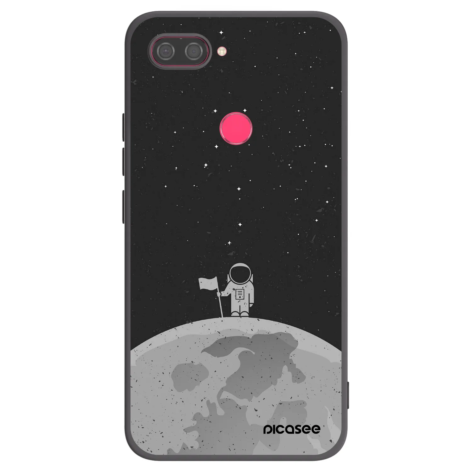 Picasee Μαύρη θήκη σιλικόνης για Xiaomi Mi 8 Lite - Astronaut