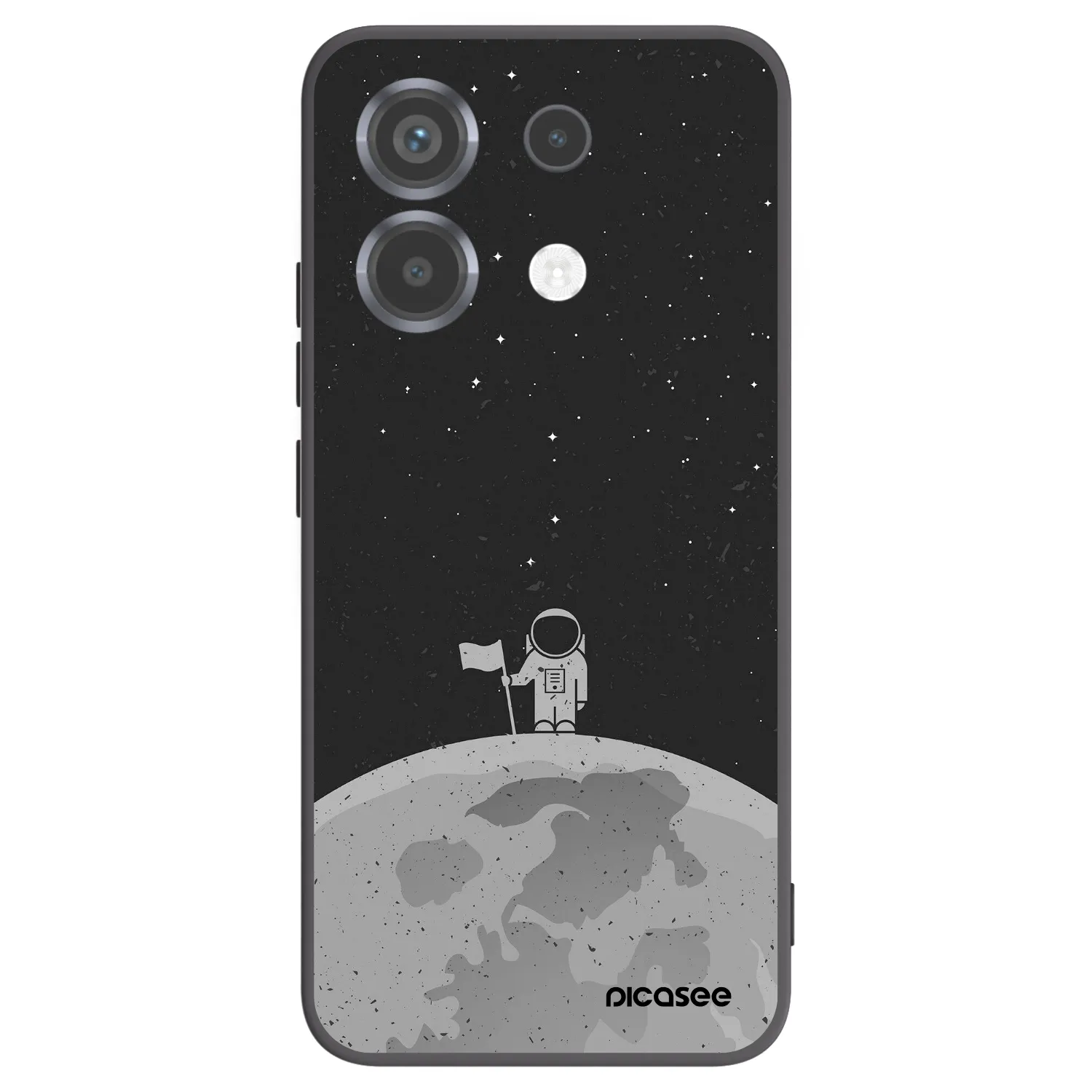 Picasee Μαύρη θήκη σιλικόνης για Xiaomi Poco X6 - Astronaut