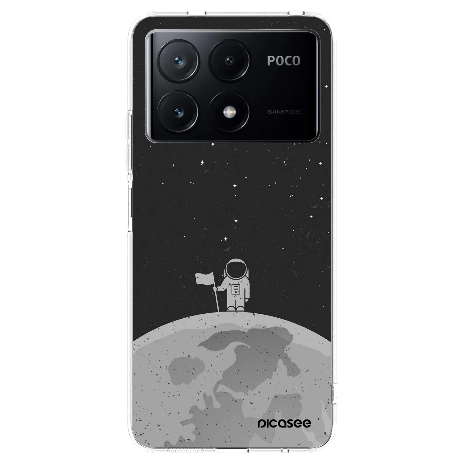 Picasee διαφανής θήκη σιλικόνης Xiaomi Poco X6 Pro - Astronaut