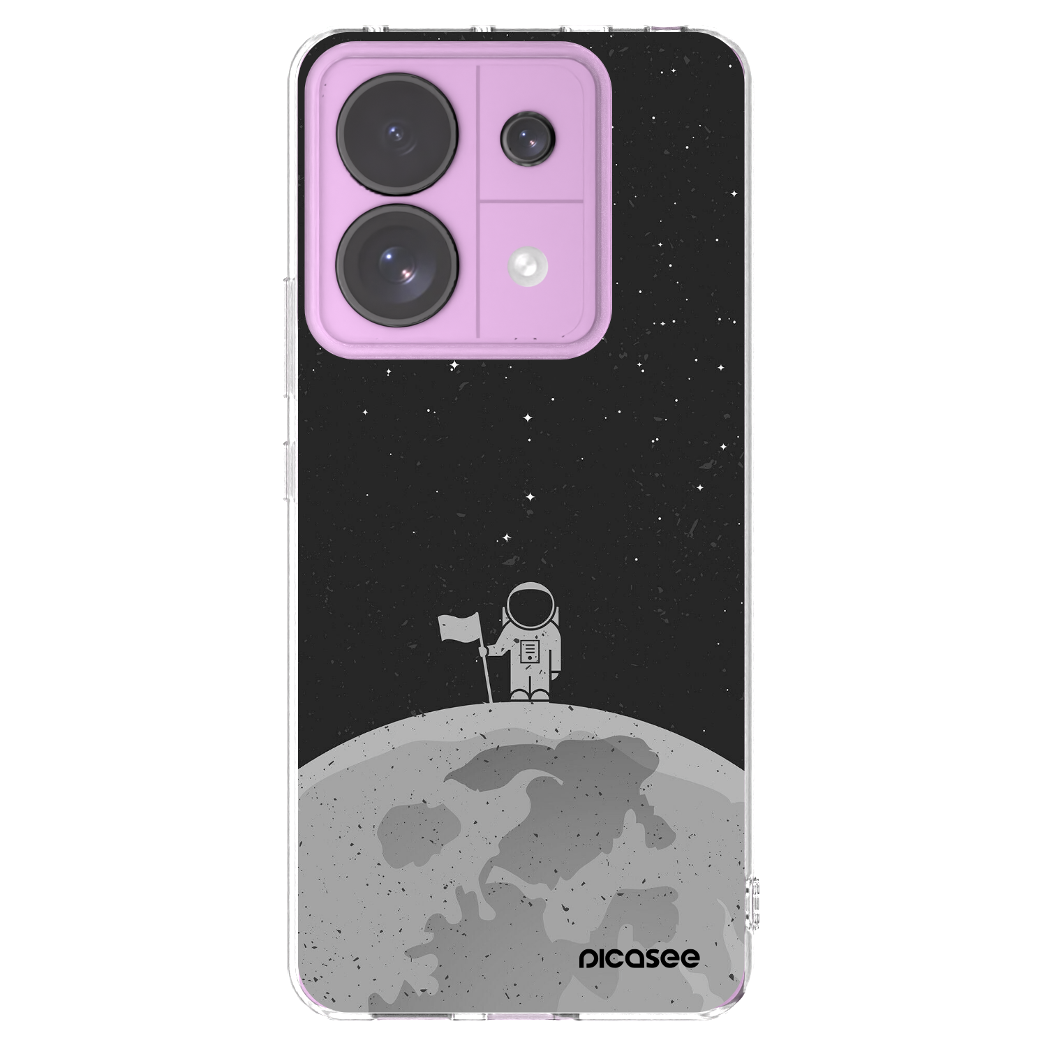 Picasee διαφανής θήκη σιλικόνης Xiaomi Redmi Note 13 Pro 5G - Astronaut