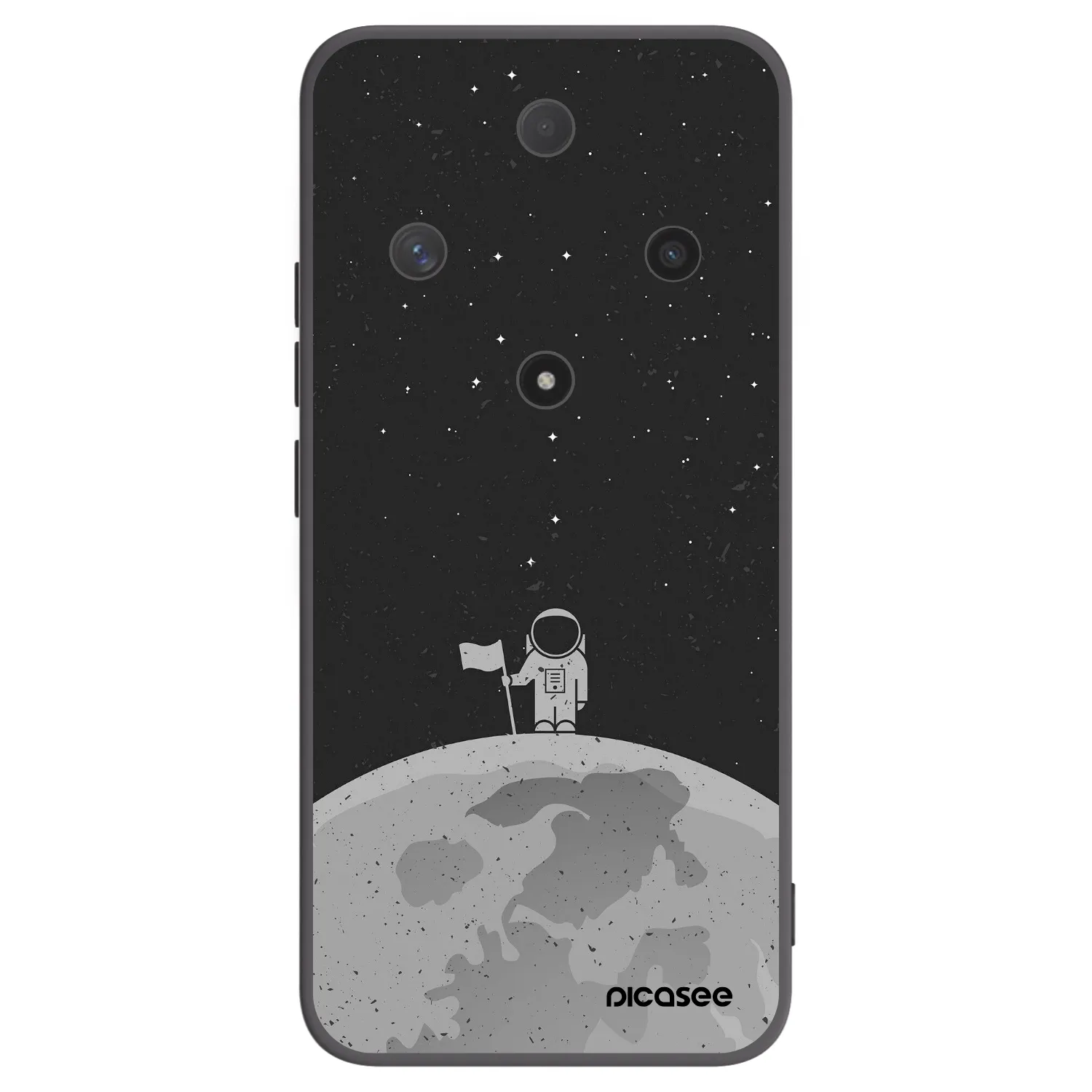 Picasee Μαύρη θήκη σιλικόνης για Honor Magic6 Lite 5G - Astronaut