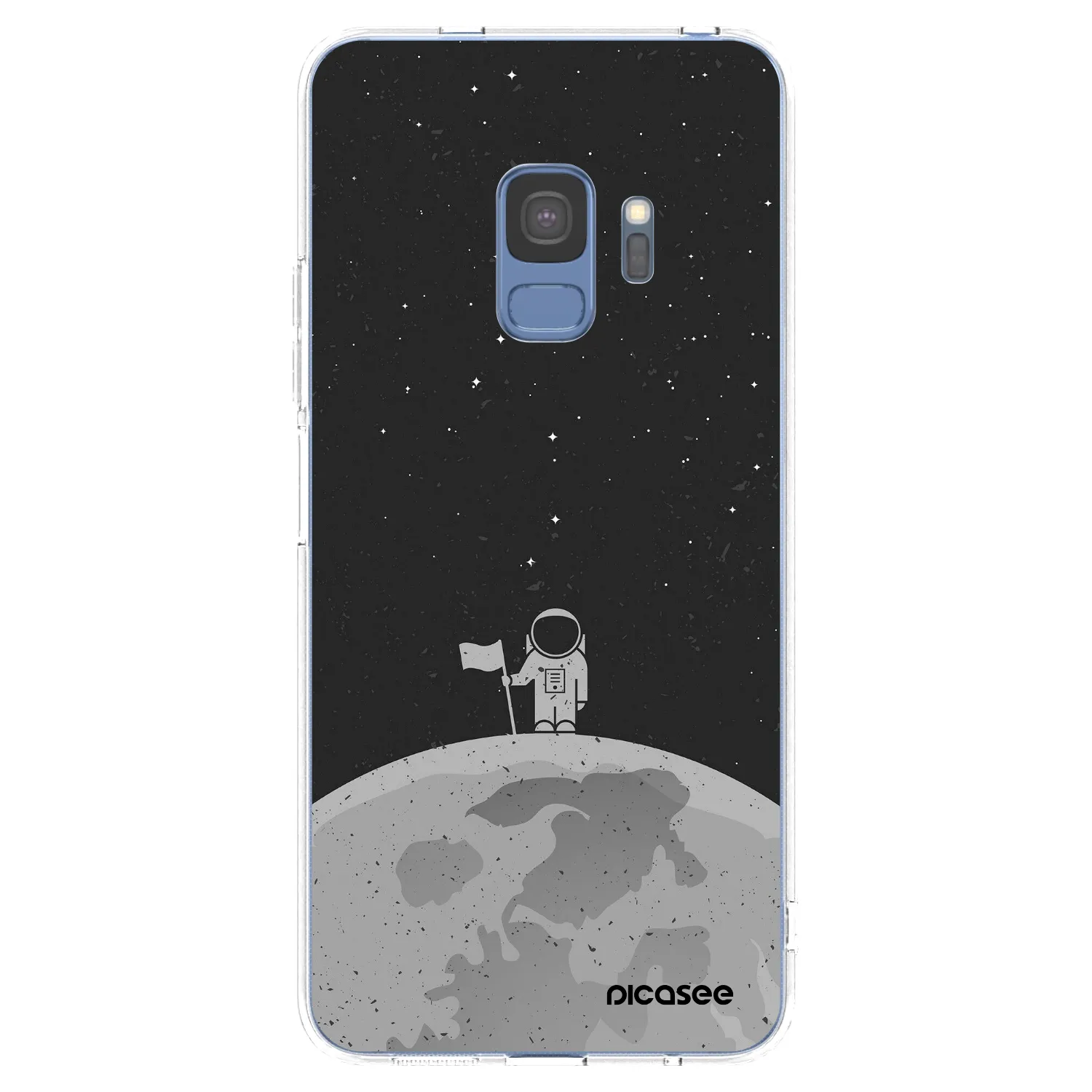 Picasee διαφανής θήκη σιλικόνης Samsung Galaxy S9 G960F - Astronaut