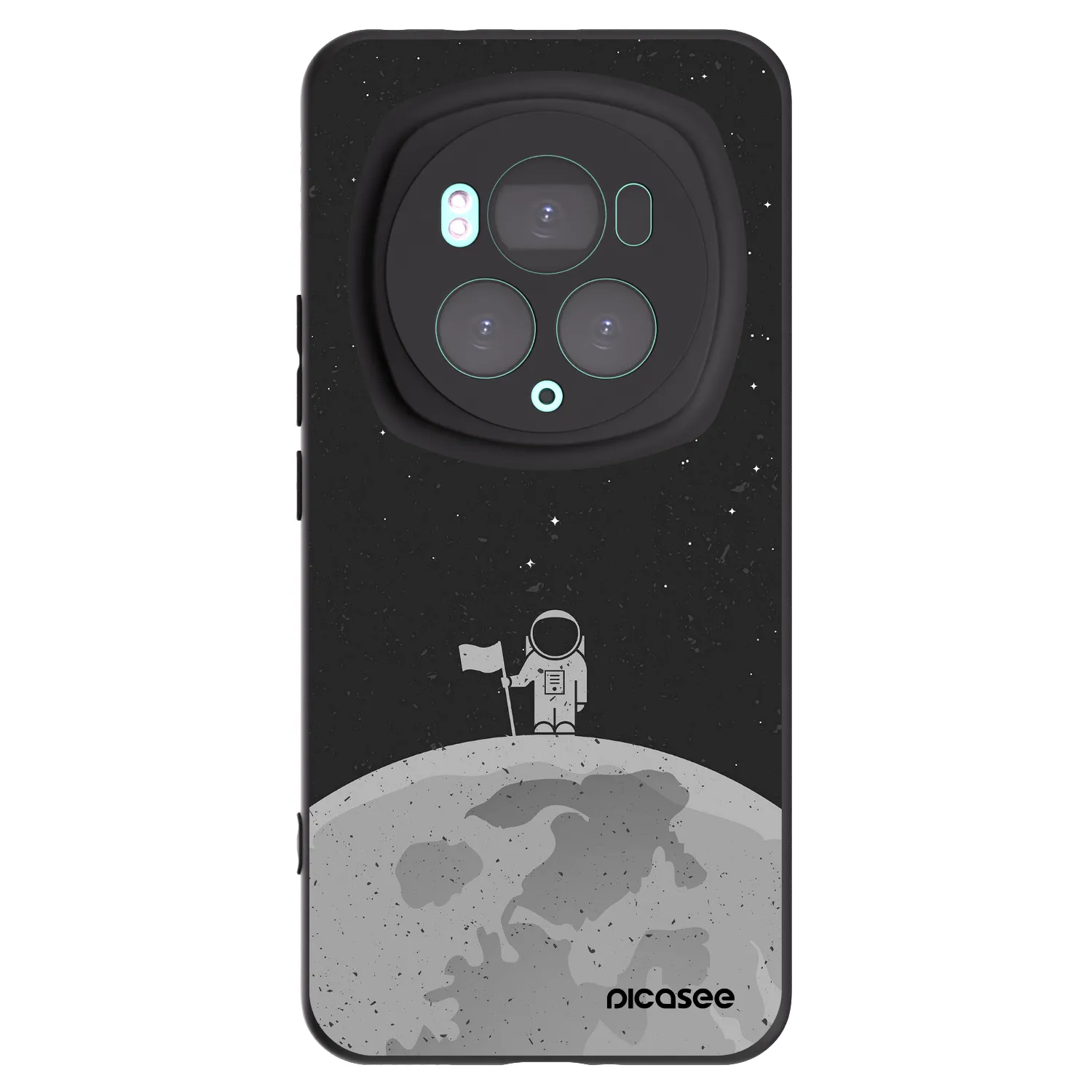 Picasee Μαύρη θήκη σιλικόνης για Honor Magic6 Pro - Astronaut