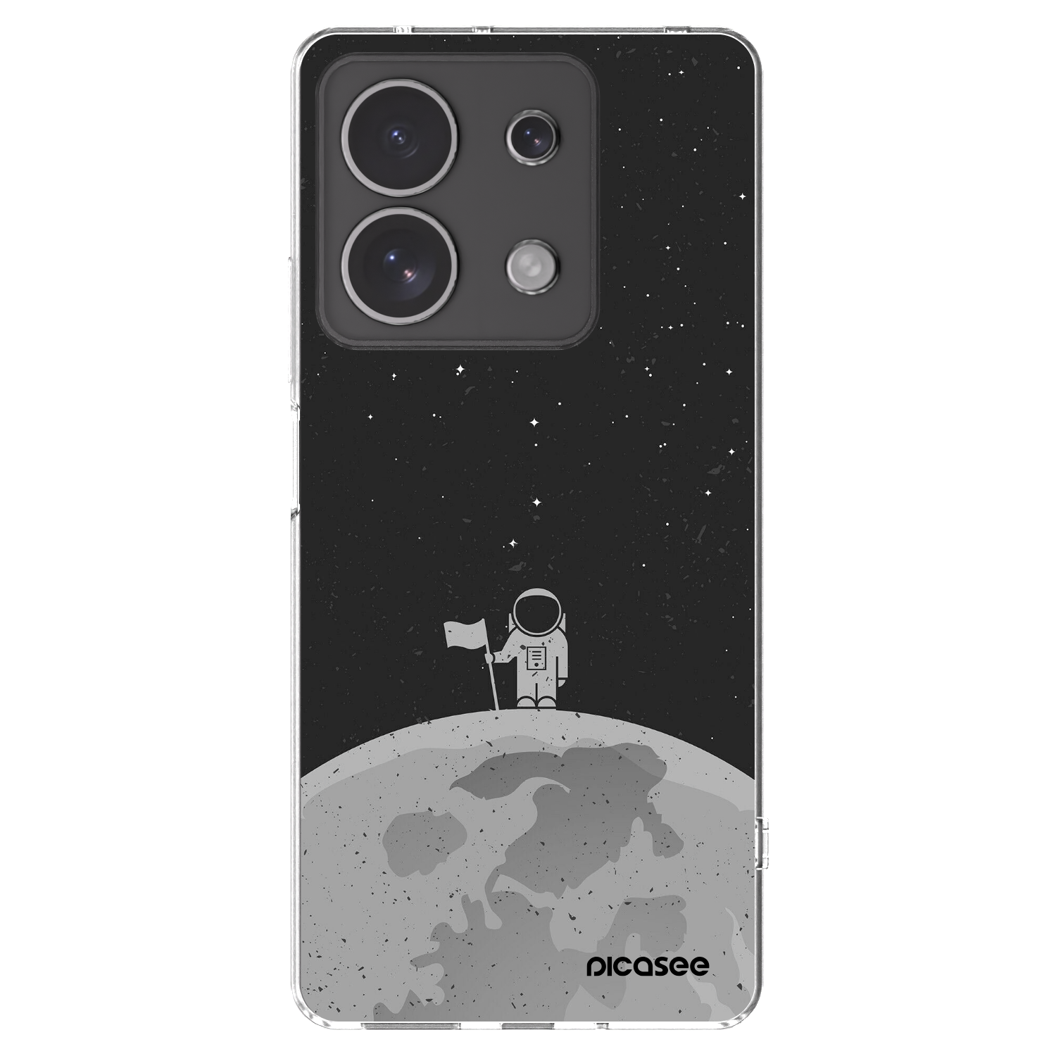 Picasee διαφανής θήκη σιλικόνης Xiaomi Redmi Note 13 4G - Astronaut