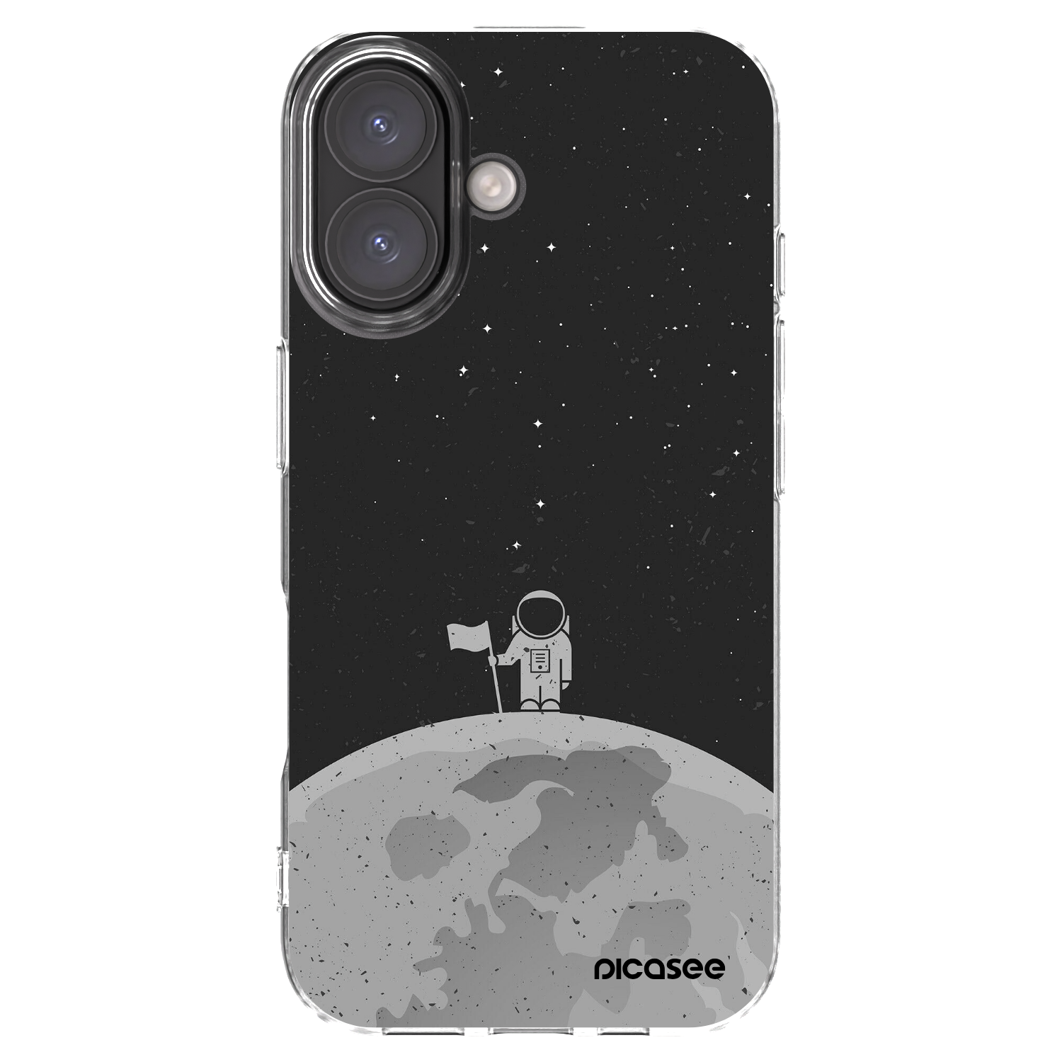 Picasee διαφανής θήκη σιλικόνης Apple iPhone 16 - Astronaut