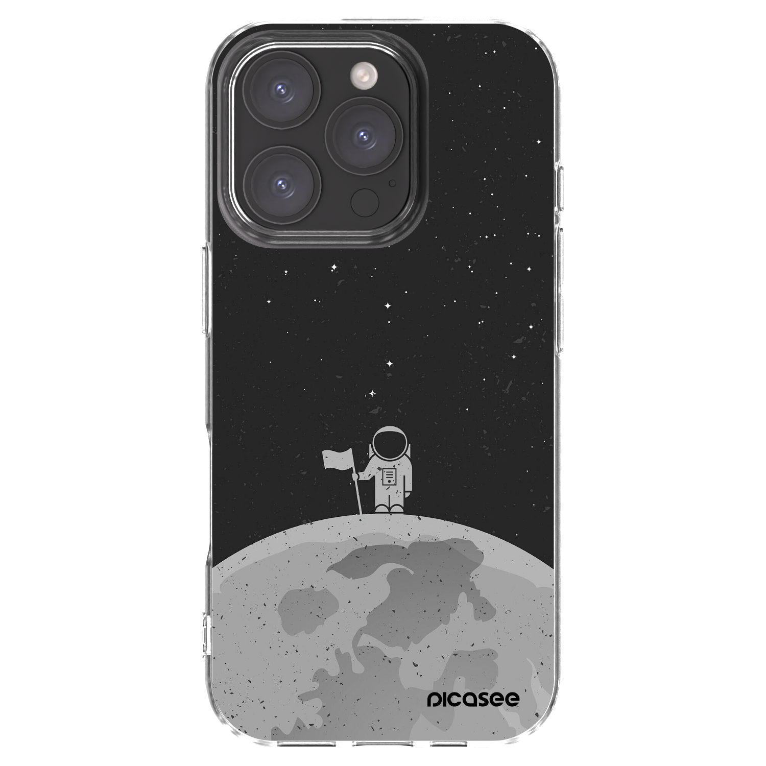 Picasee διαφανής θήκη σιλικόνης Apple iPhone 16 Pro - Astronaut