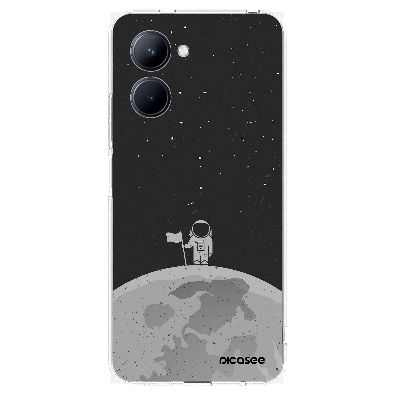 Picasee διαφανής θήκη σιλικόνης Realme C33 (2023) - Astronaut