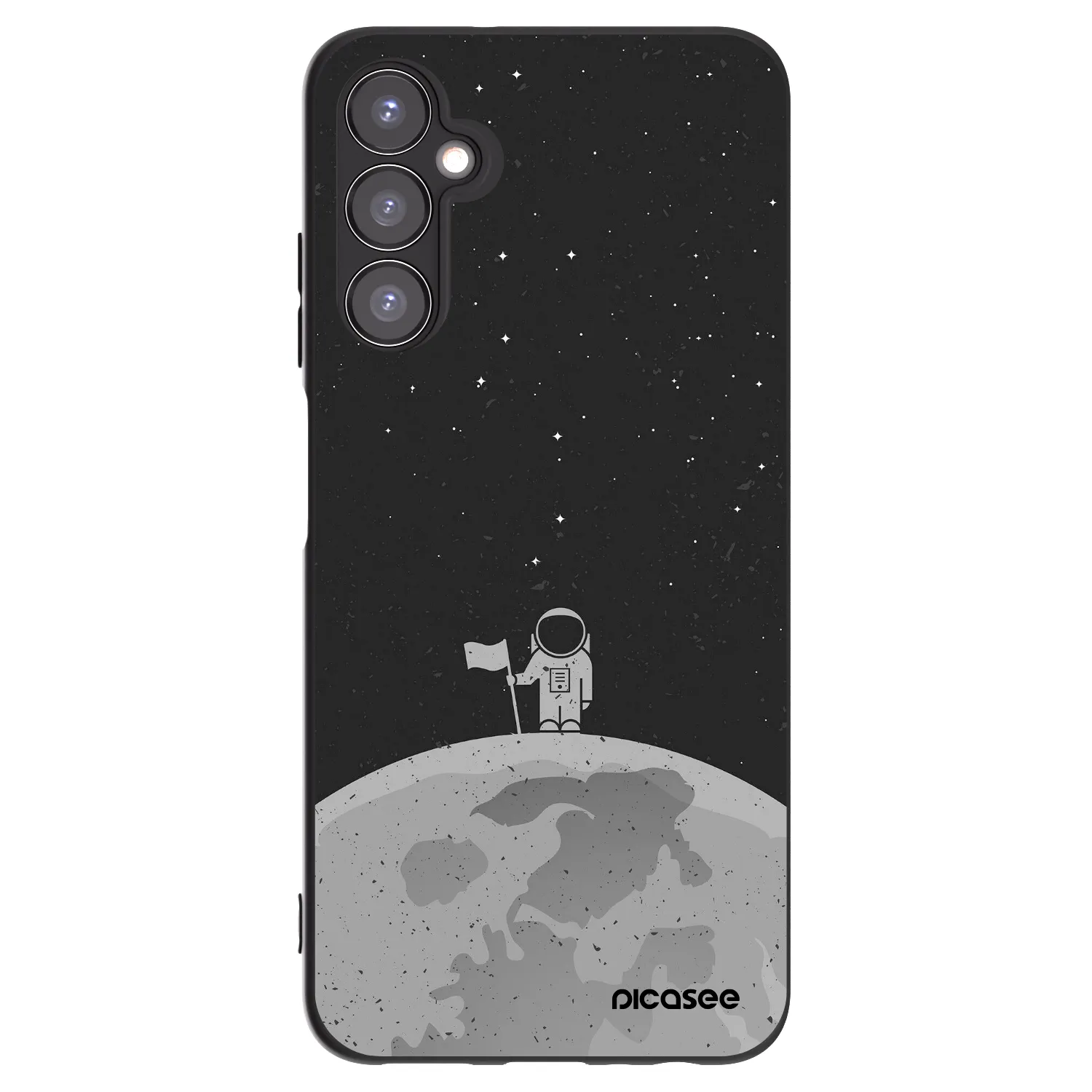 Picasee Μαύρη θήκη σιλικόνης για Samsung Galaxy A05s A057G - Astronaut