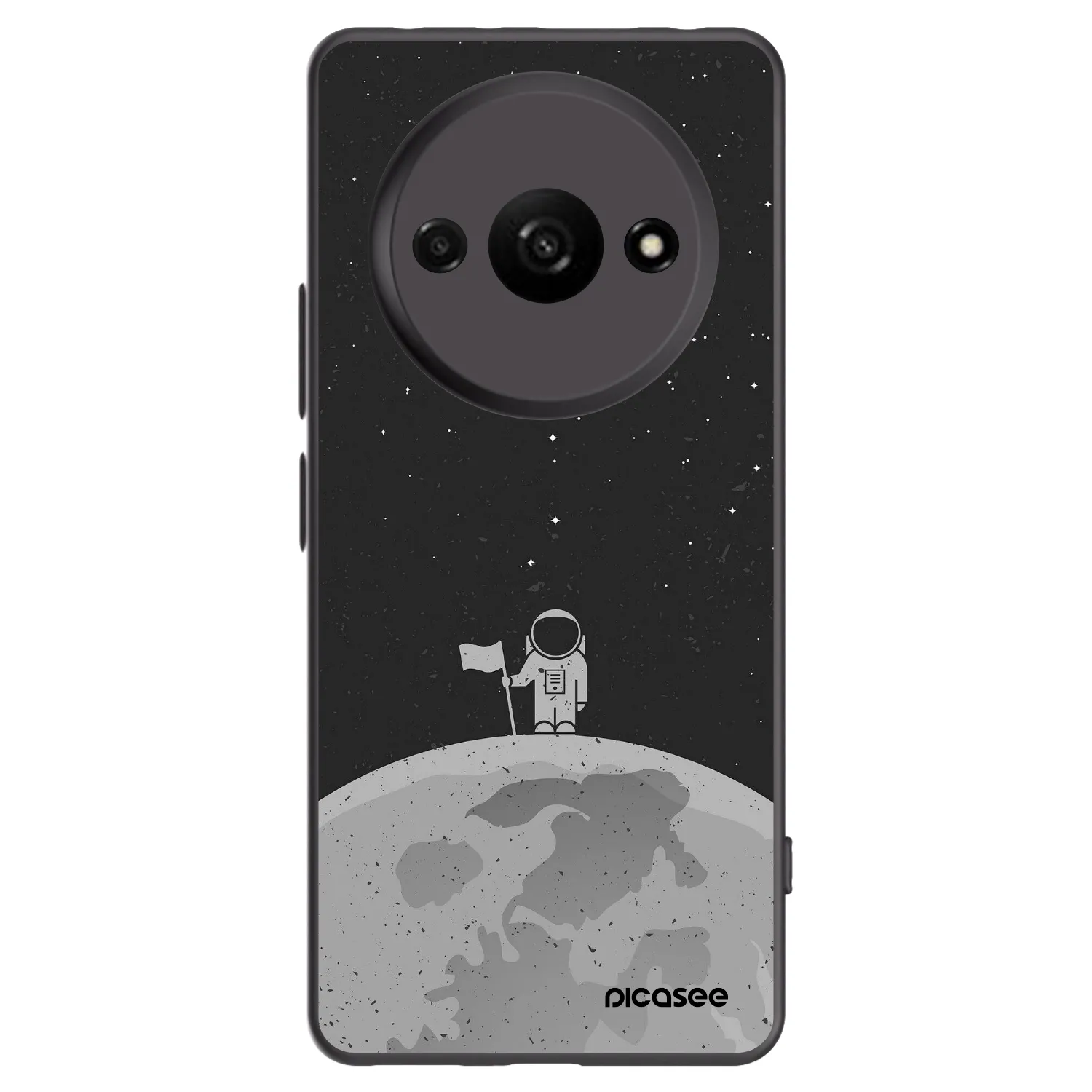 Picasee Μαύρη θήκη σιλικόνης για Xiaomi Redmi A3 - Astronaut