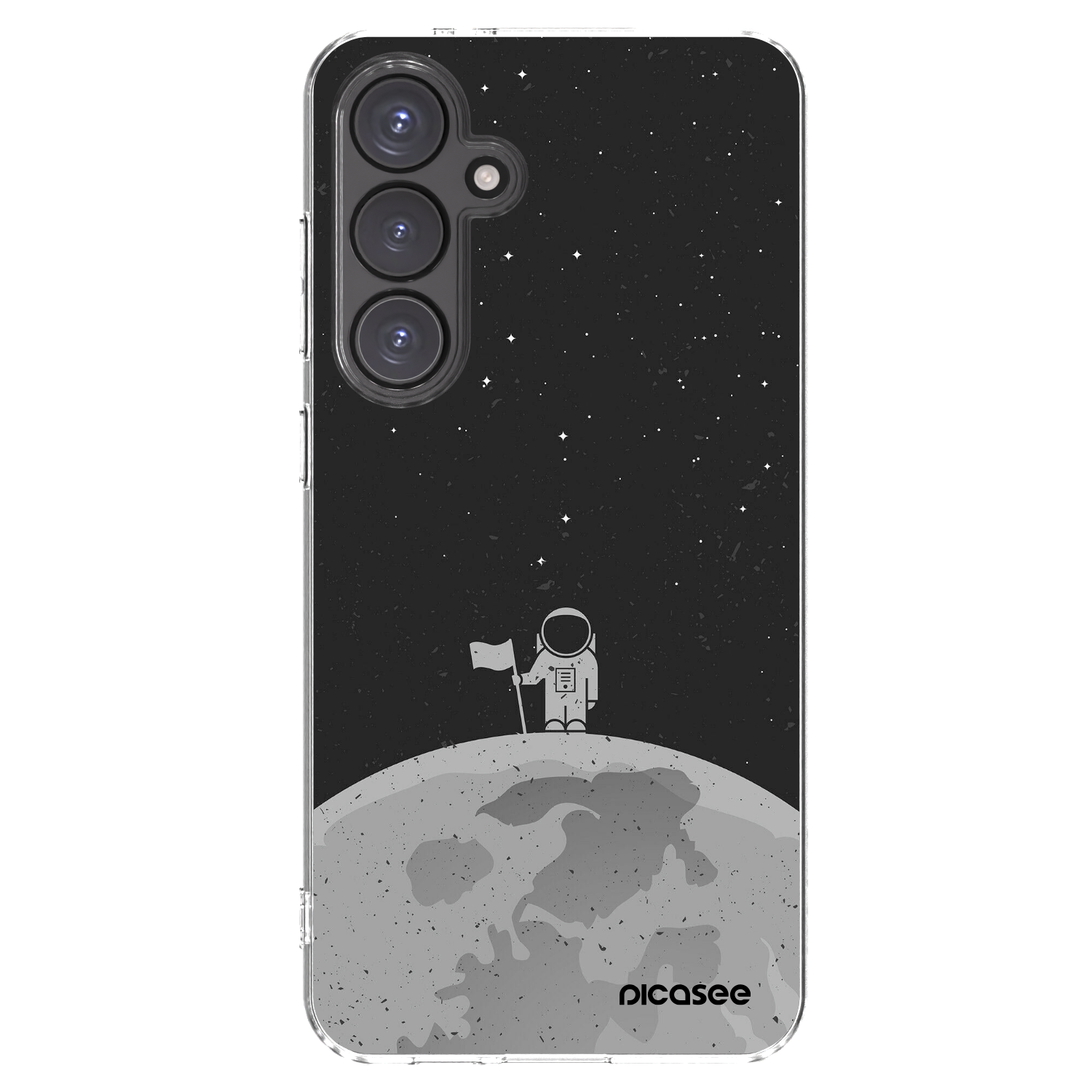 Picasee διαφανής θήκη σιλικόνης Samsung Galaxy S24 FE S721B - Astronaut
