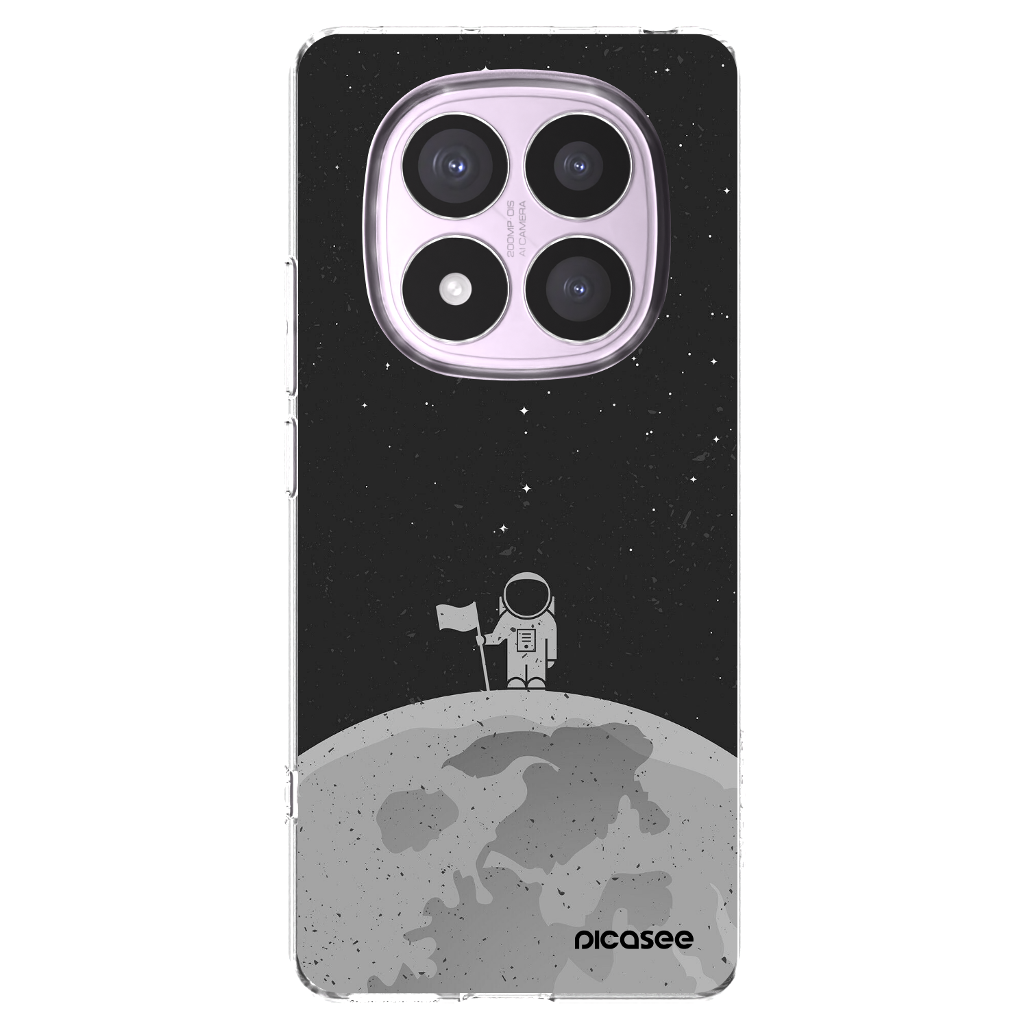 Picasee διαφανής θήκη σιλικόνης Xiaomi Redmi Note 14 Pro 5G - Astronaut