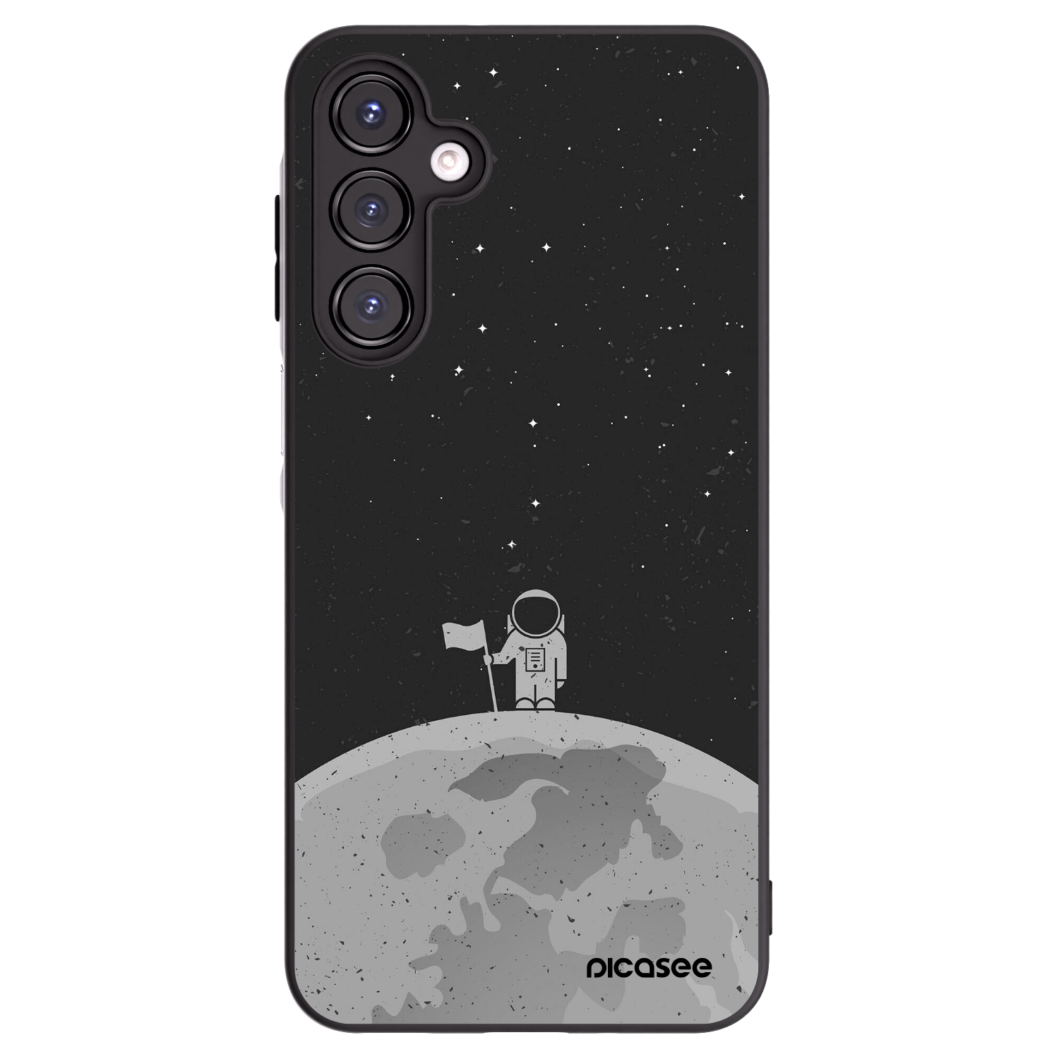 Picasee Μαύρη θήκη σιλικόνης για Samsung Galaxy A16 5G - Astronaut