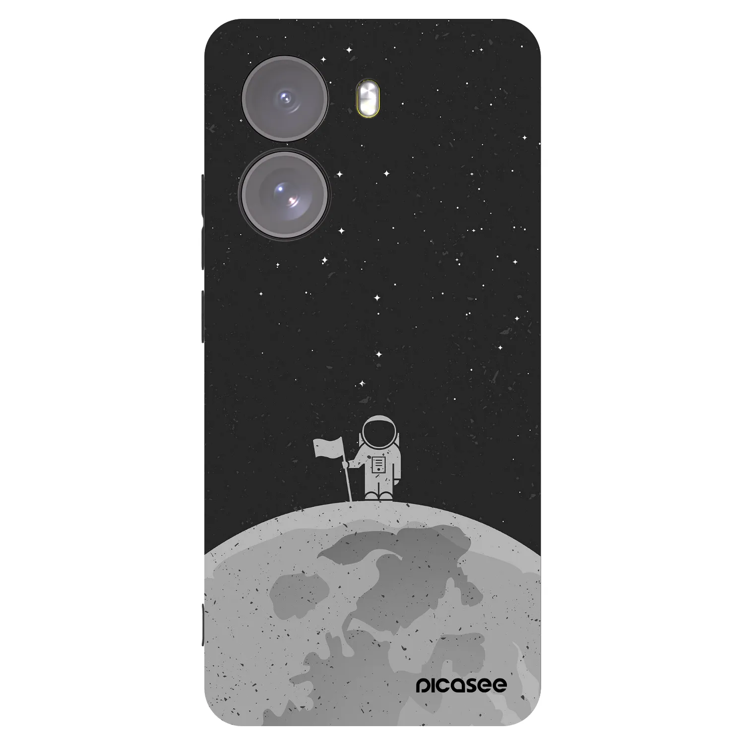 Picasee Μαύρη θήκη σιλικόνης για Xiaomi Poco X7 - Astronaut