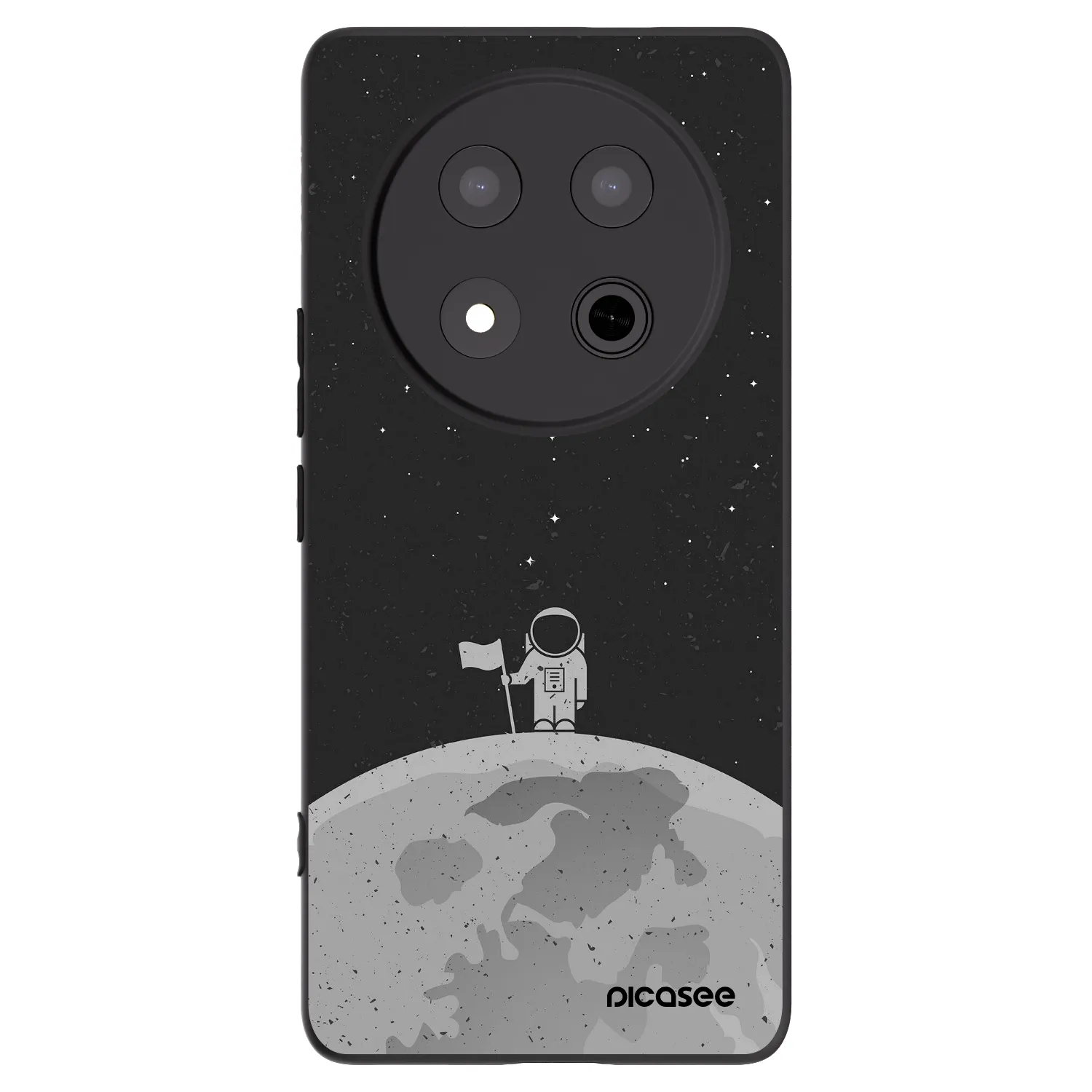 Picasee Μαύρη θήκη σιλικόνης για Honor Magic7 Lite 5G - Astronaut