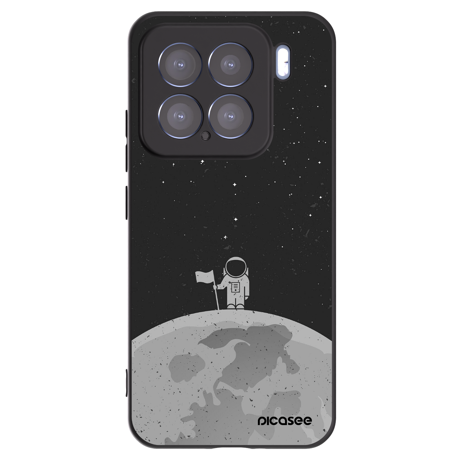 Picasee Μαύρη θήκη σιλικόνης για Xiaomi 15 - Astronaut
