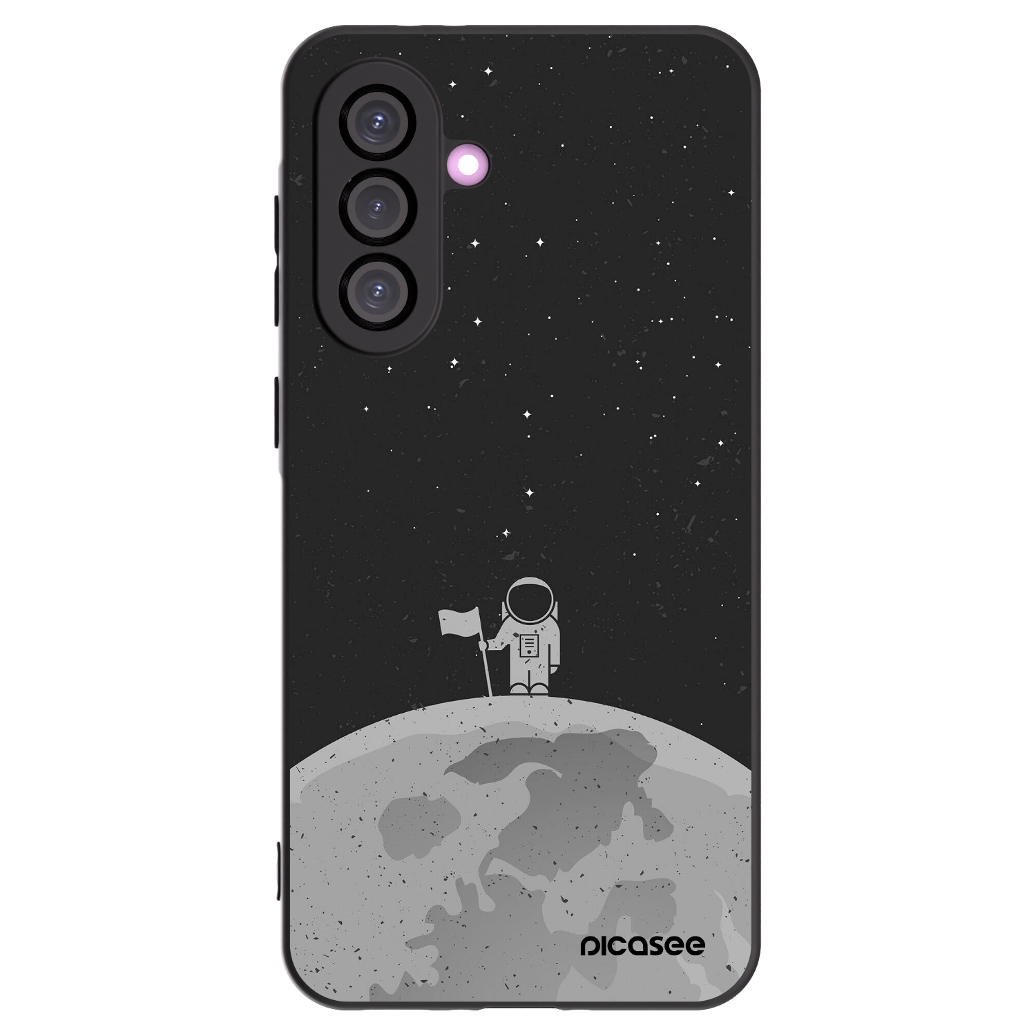 Picasee Μαύρη θήκη σιλικόνης για Samsung Galaxy A36 5G - Astronaut