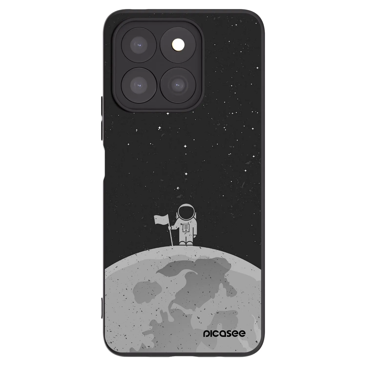 Picasee Μαύρη θήκη σιλικόνης για Honor X8c - Astronaut