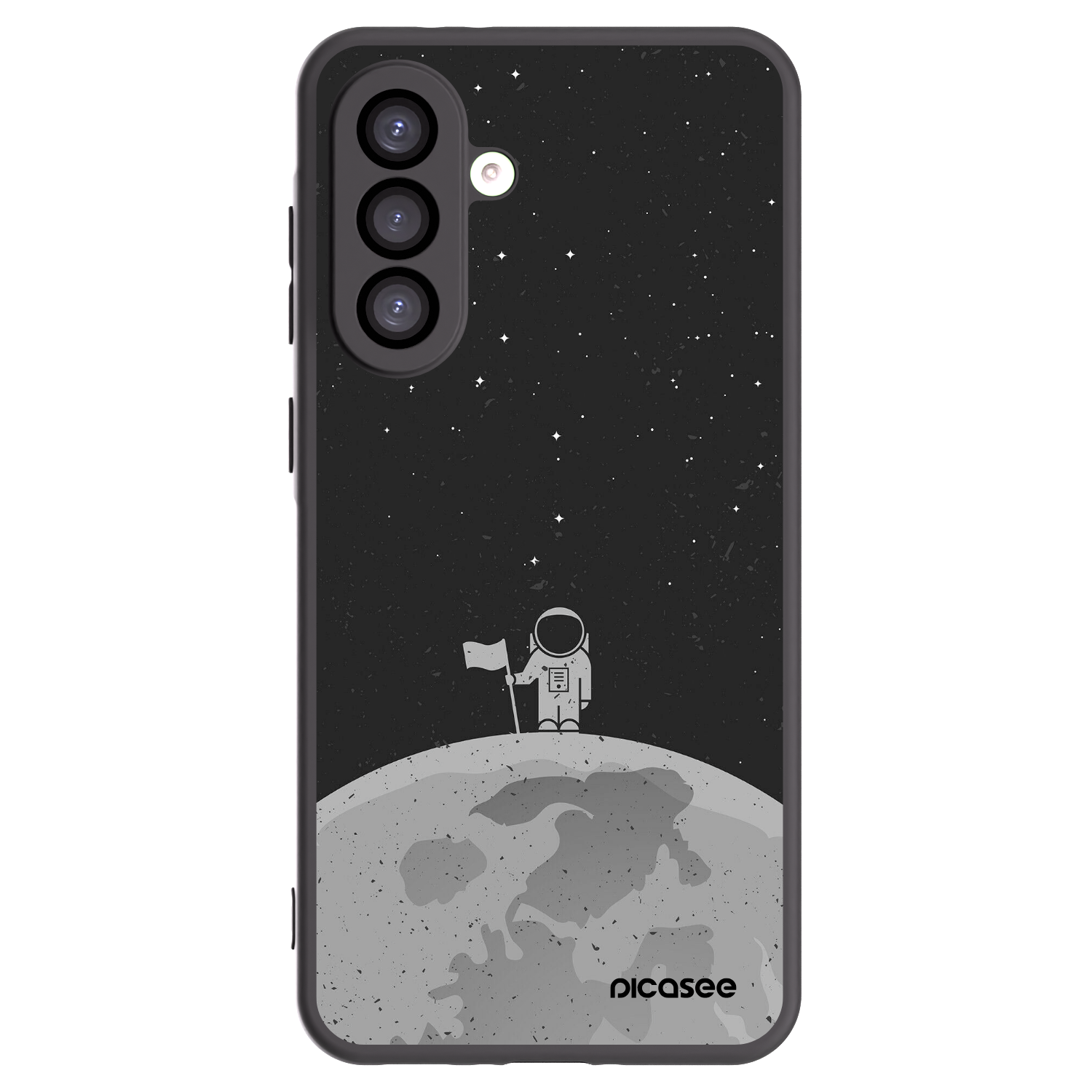 Picasee Μαύρη θήκη σιλικόνης για Samsung Galaxy A26 5G A266B - Astronaut