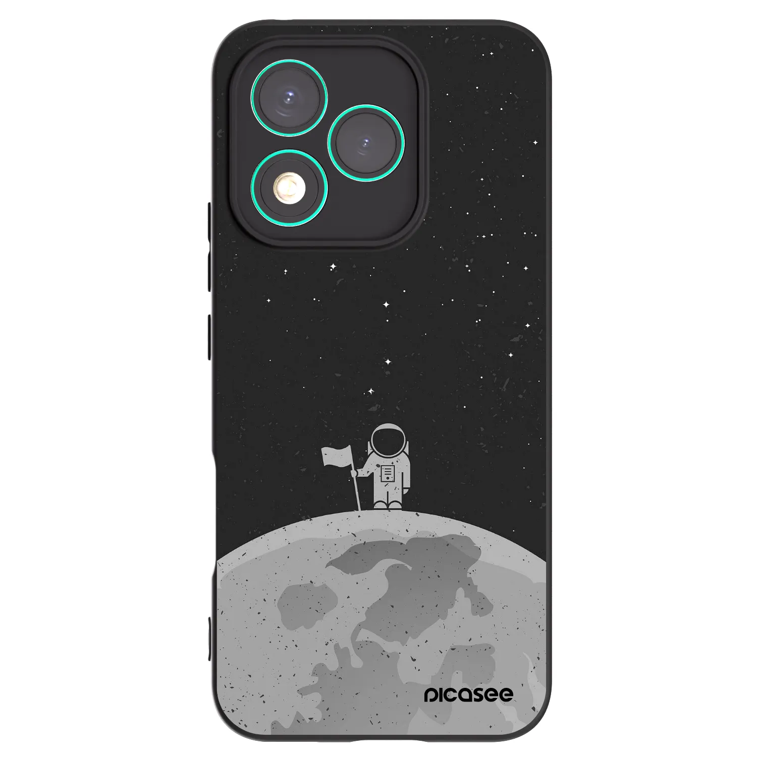 Picasee Μαύρη θήκη σιλικόνης για Honor 400 Lite 5G - Astronaut