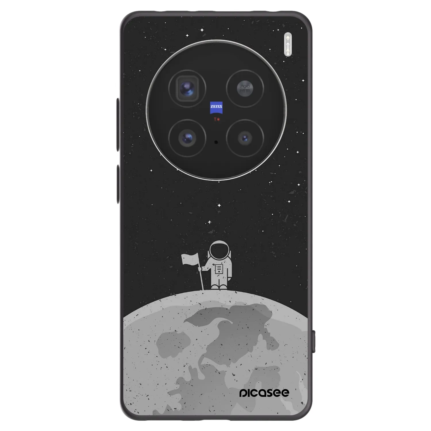 Picasee Μαύρη θήκη σιλικόνης για Vivo X200 Pro - Astronaut