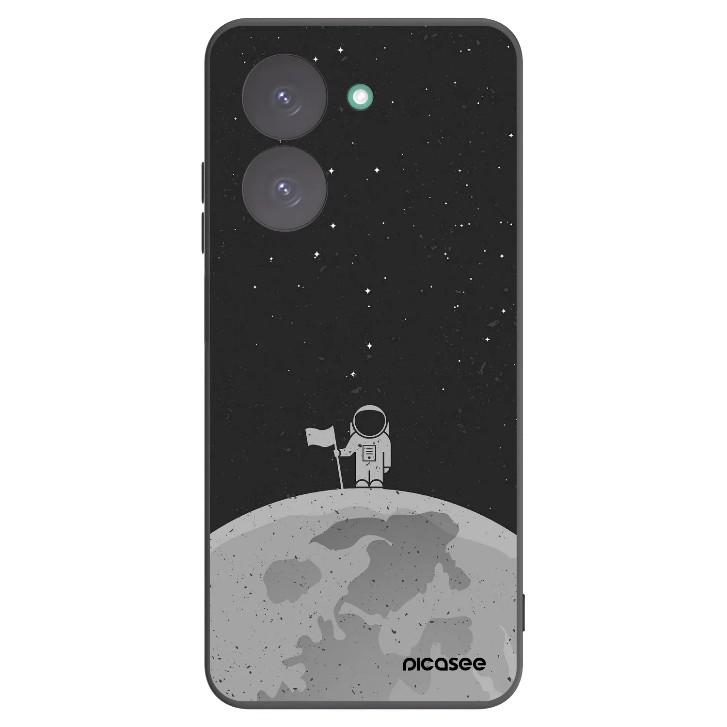 Picasee Μαύρη θήκη σιλικόνης για Xiaomi Redmi A5 - Astronaut