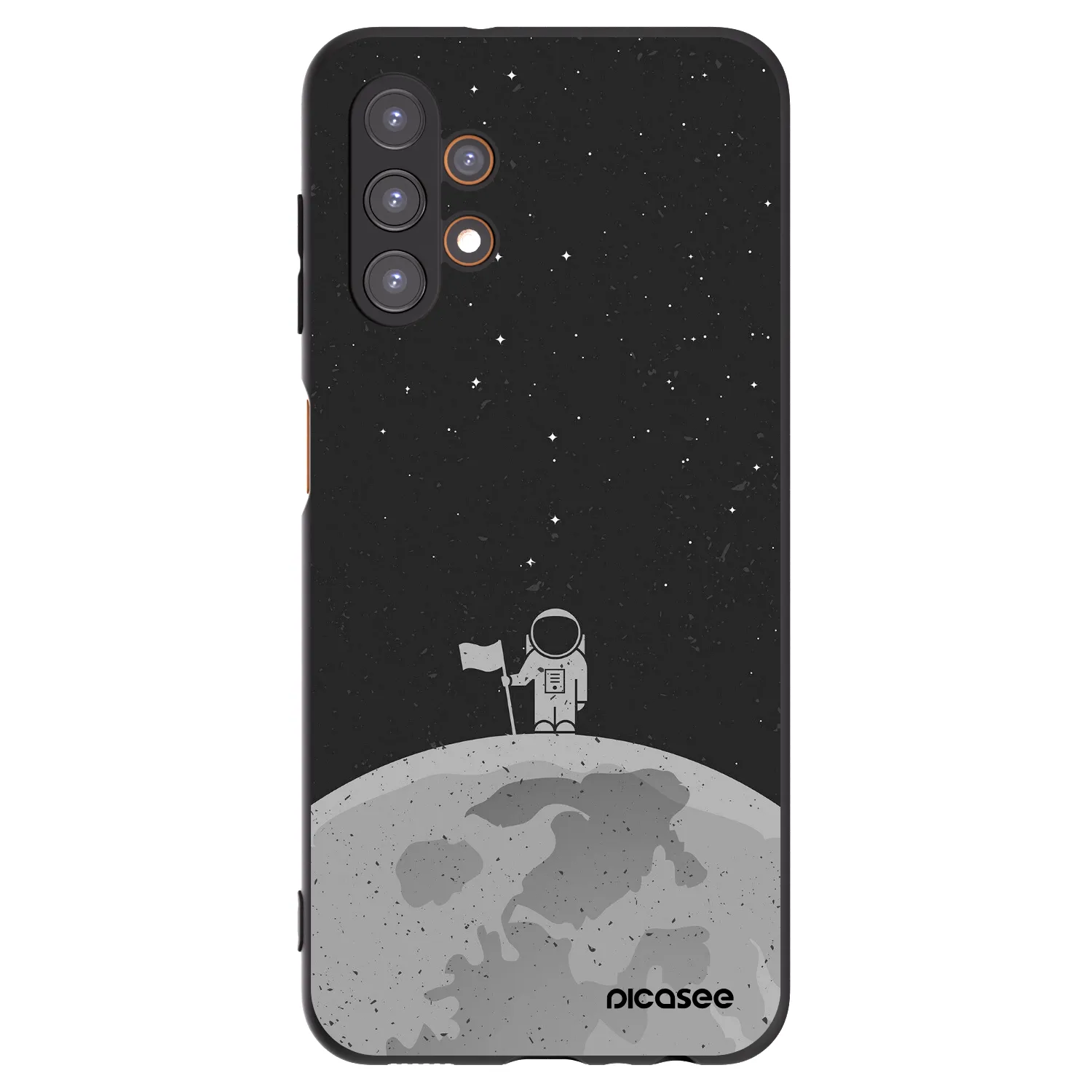 Picasee Μαύρη θήκη σιλικόνης για Samsung Galaxy A13 5G - Astronaut