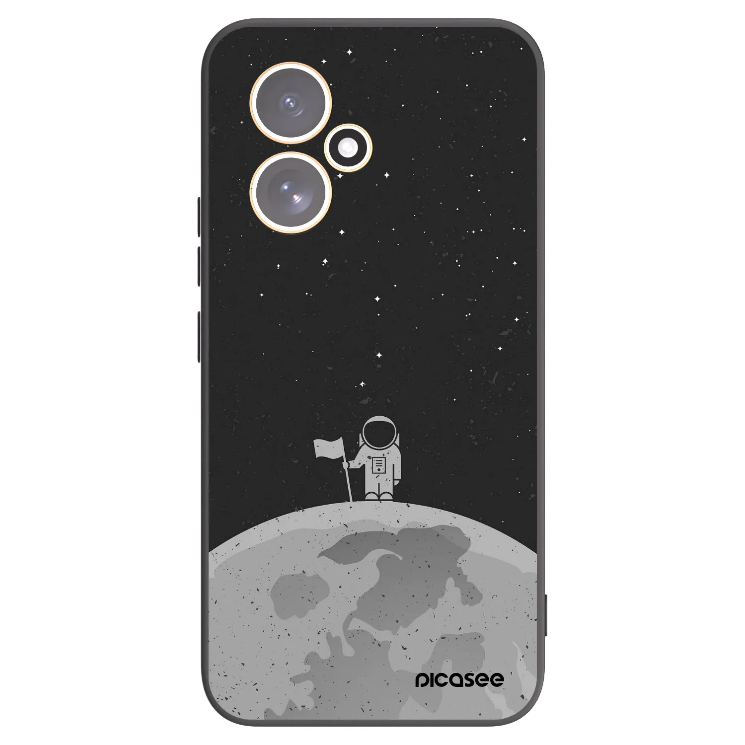 Picasee Μαύρη θήκη σιλικόνης για Honor 400 5G - Astronaut