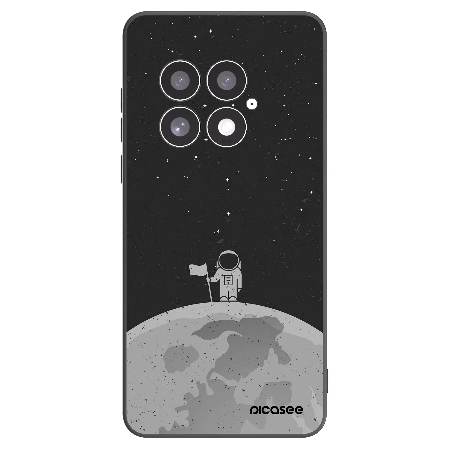 Picasee Μαύρη θήκη σιλικόνης για OnePlus 13 5G - Astronaut