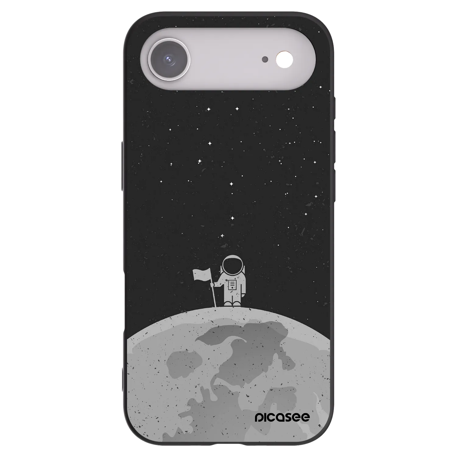 Picasee Μαύρη θήκη σιλικόνης για Apple iPhone Air - Astronaut