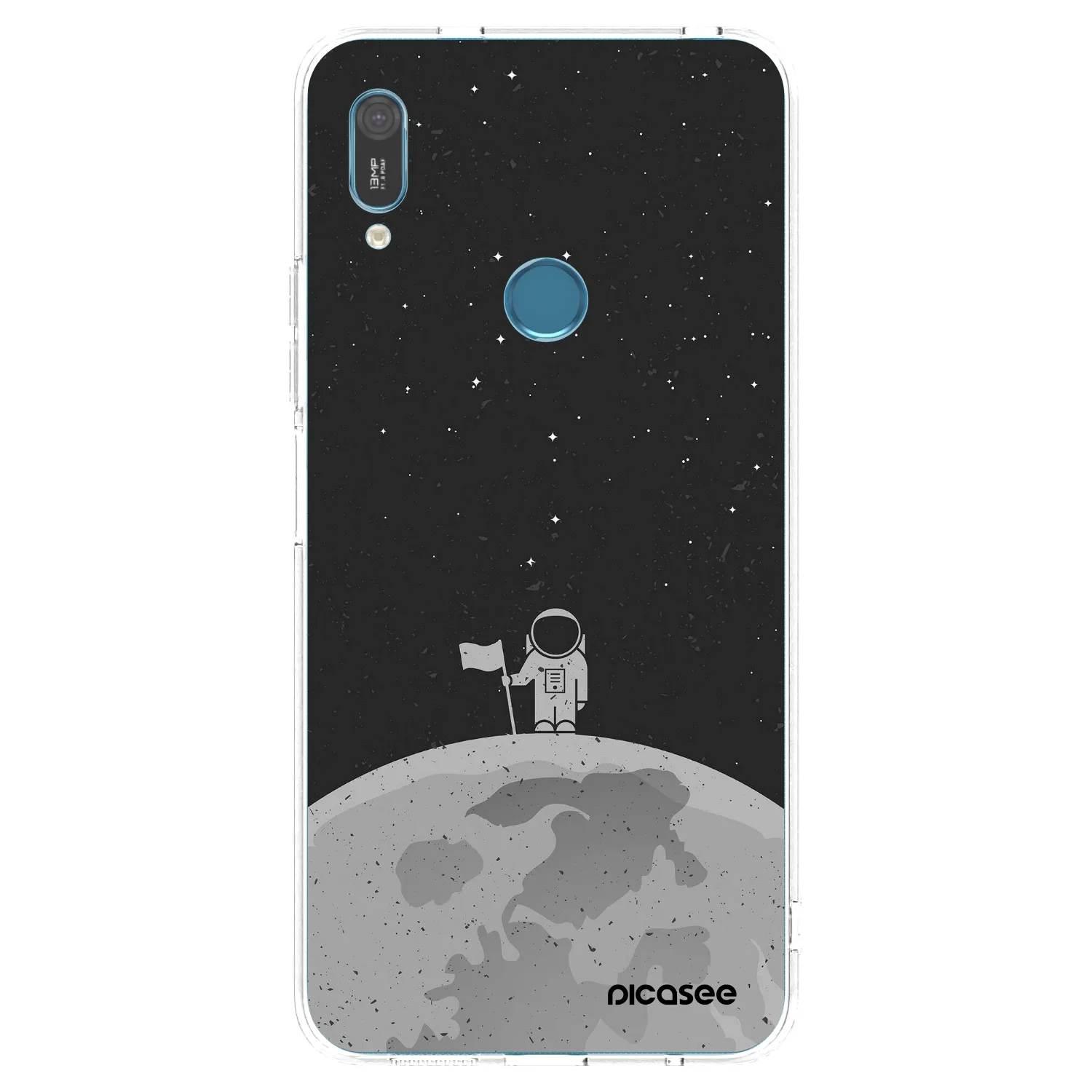 Picasee διαφανής θήκη σιλικόνης Huawei Y6 2019 - Astronaut