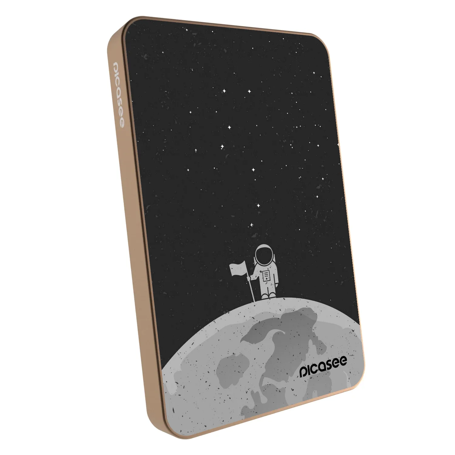 Picasee Powerbank με MagSafe 5 000 mAh Χρυσαφένιος - Astronaut