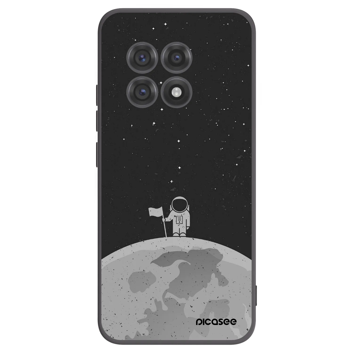 Picasee Μαύρη θήκη σιλικόνης για OnePlus 13R 5G - Astronaut