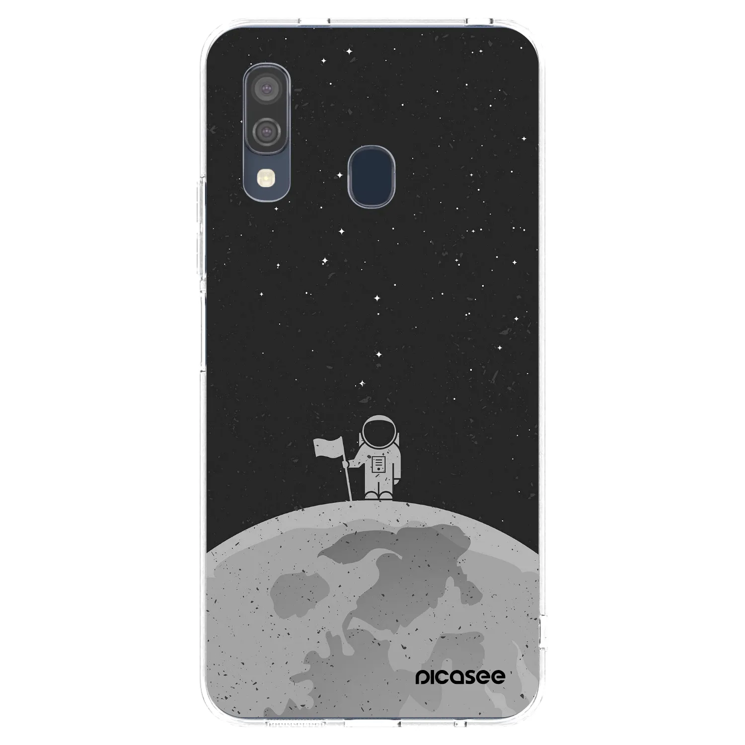 Picasee διαφανής θήκη σιλικόνης Samsung Galaxy A40 A405F - Astronaut
