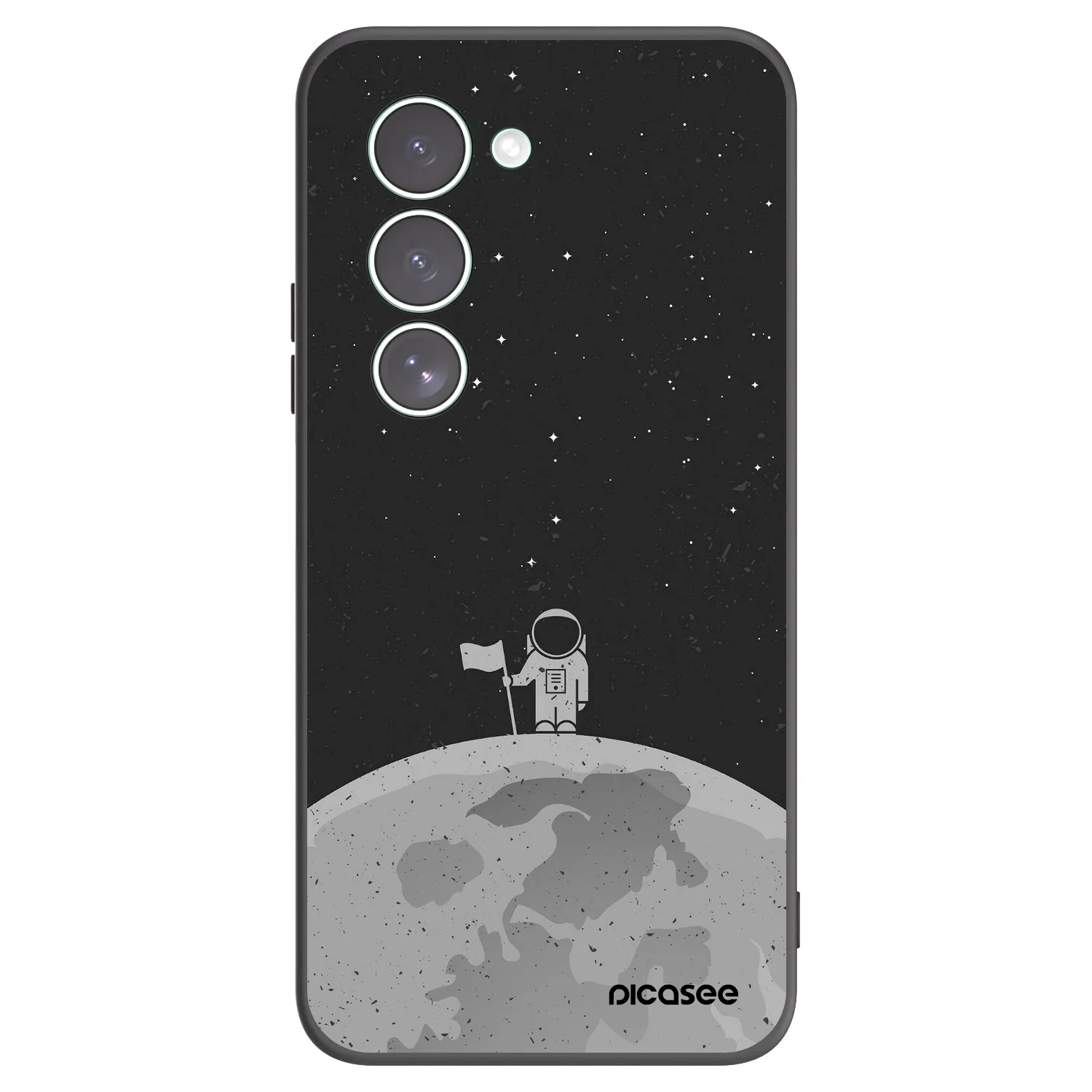 Picasee Μαύρη θήκη σιλικόνης για Xiaomi Redmi 15 5G - Astronaut