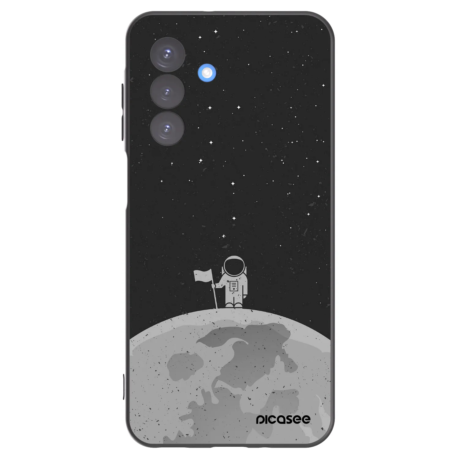 Picasee Μαύρη θήκη σιλικόνης για Samsung Galaxy A17 5G - Astronaut