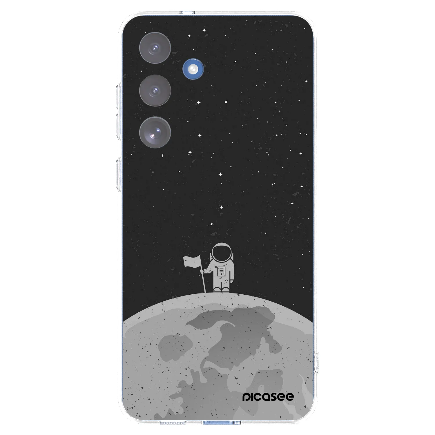 Picasee διαφανής θήκη σιλικόνης Samsung Galaxy S25 FE 5G - Astronaut