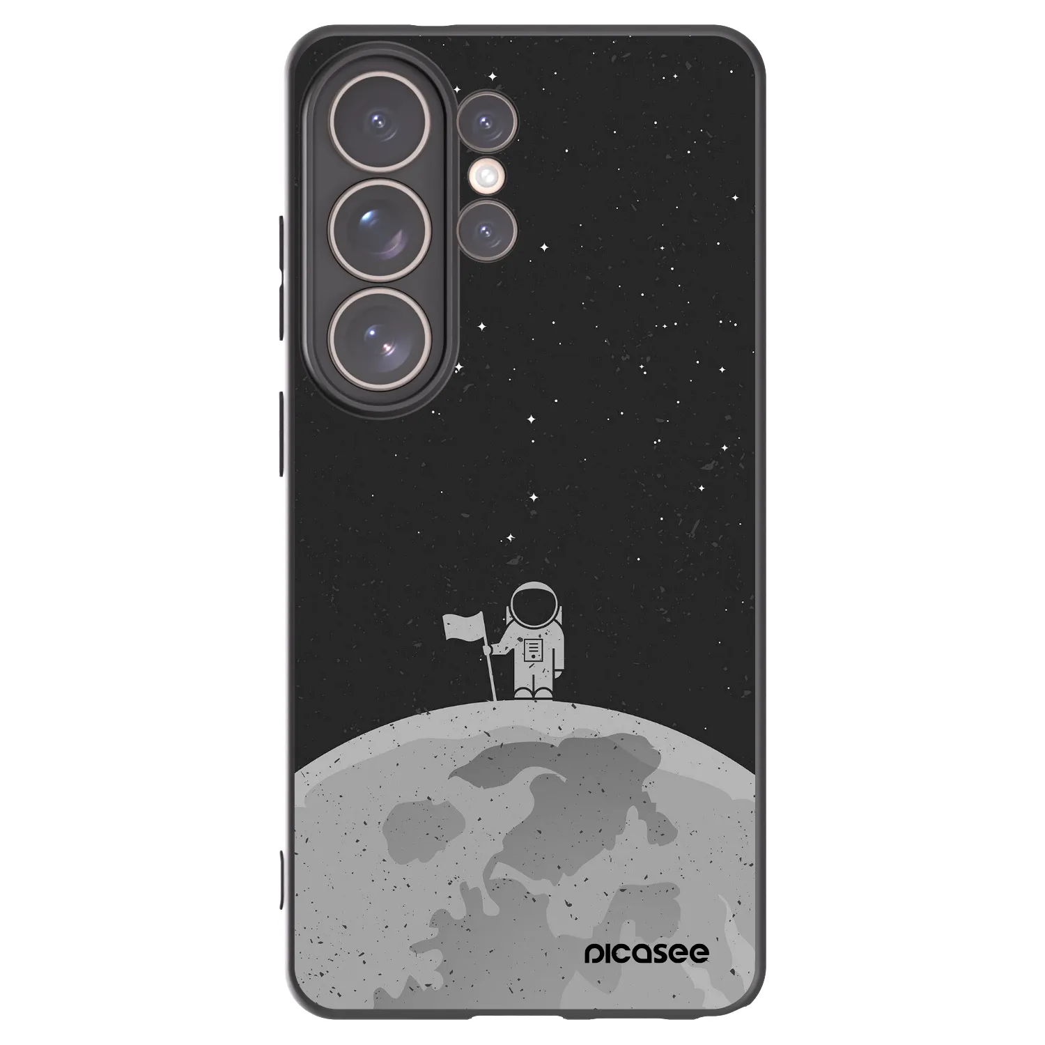 Picasee Μαύρη θήκη σιλικόνης για Samsung Galaxy S26 Ultra - Astronaut