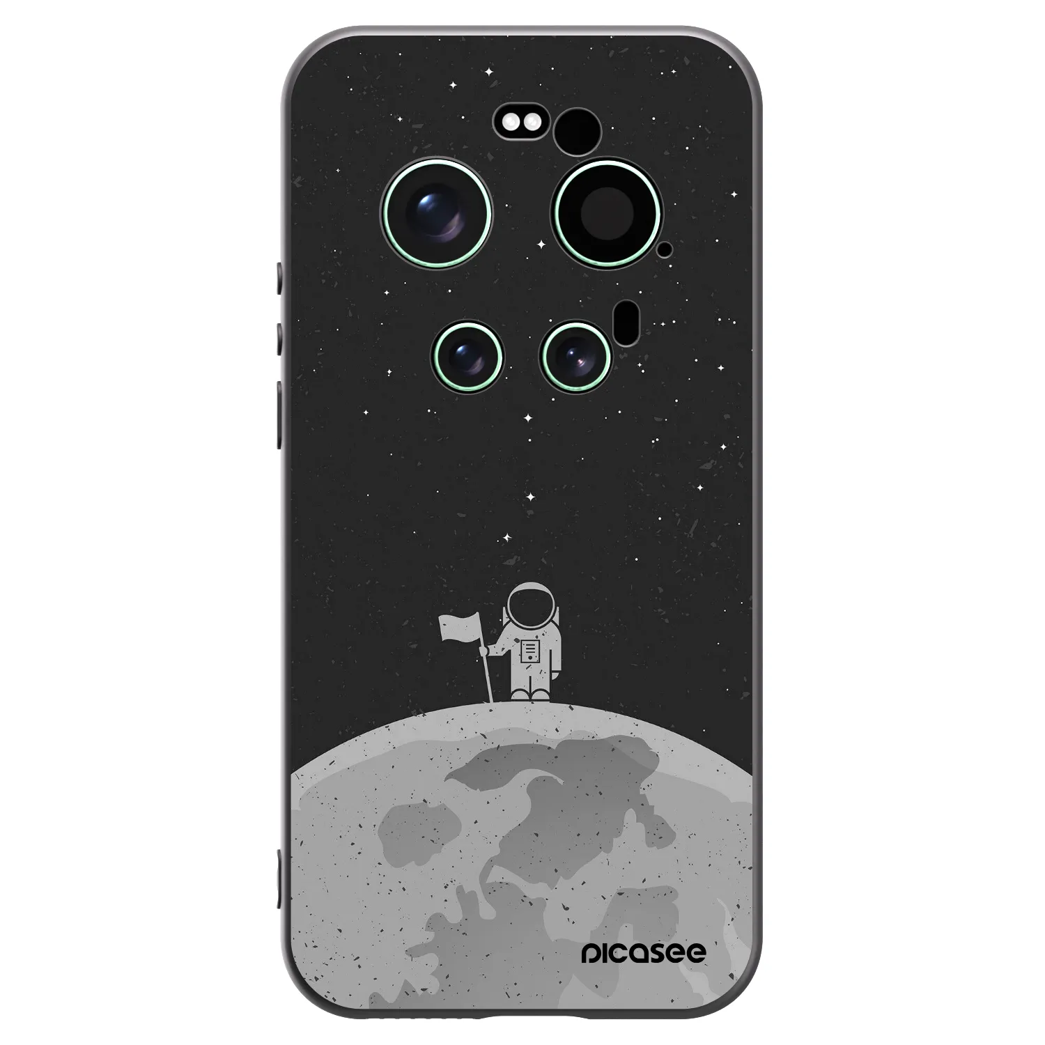 Picasee Μαύρη θήκη σιλικόνης για Xiaomi 17 Ultra - Astronaut