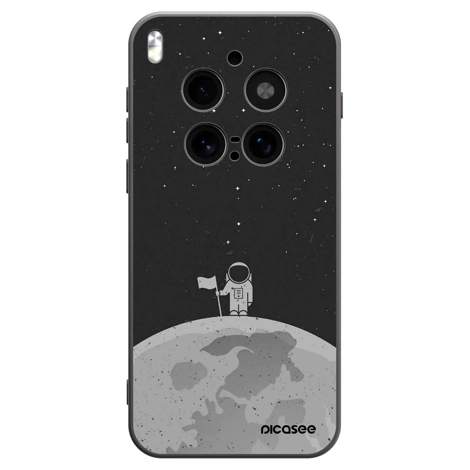 Picasee Μαύρη θήκη σιλικόνης για Vivo X300 Pro - Astronaut