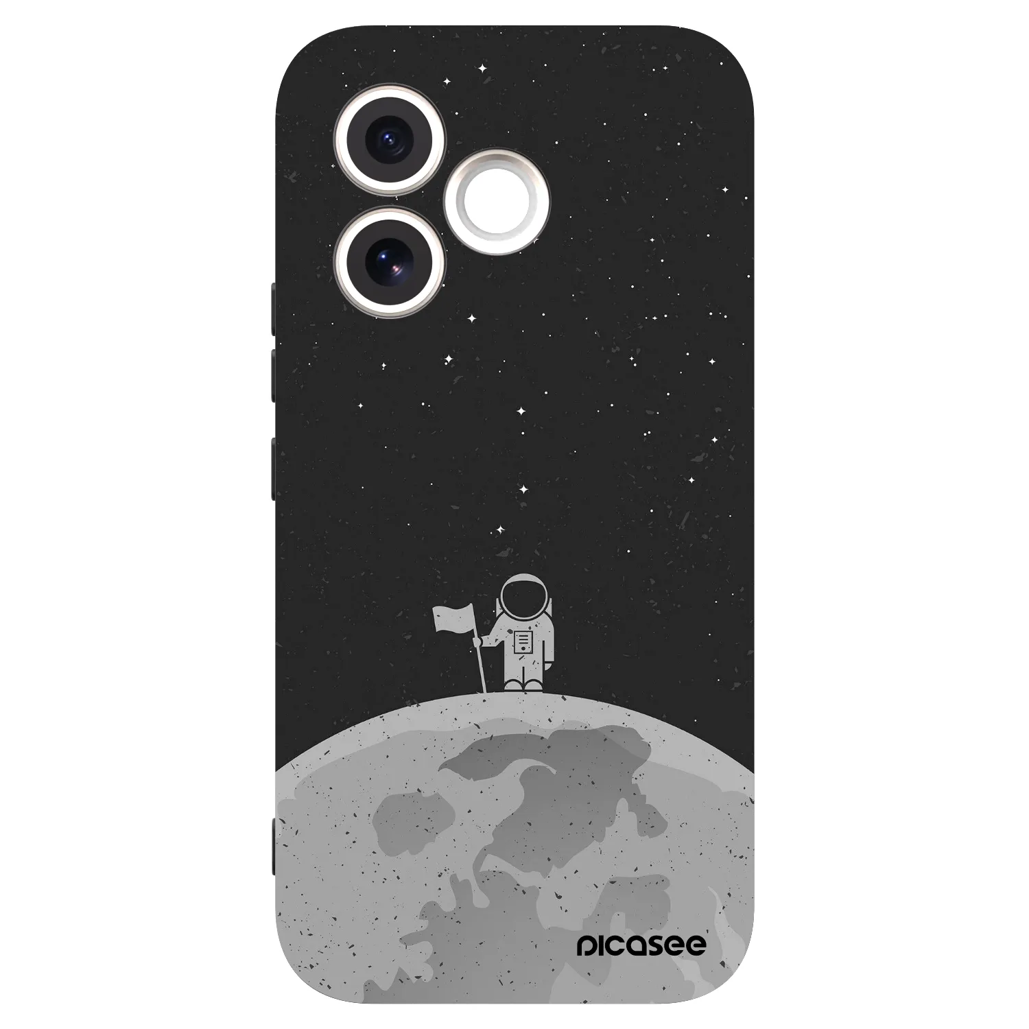 Picasee Μαύρη θήκη σιλικόνης για Honor 600 Lite - Astronaut
