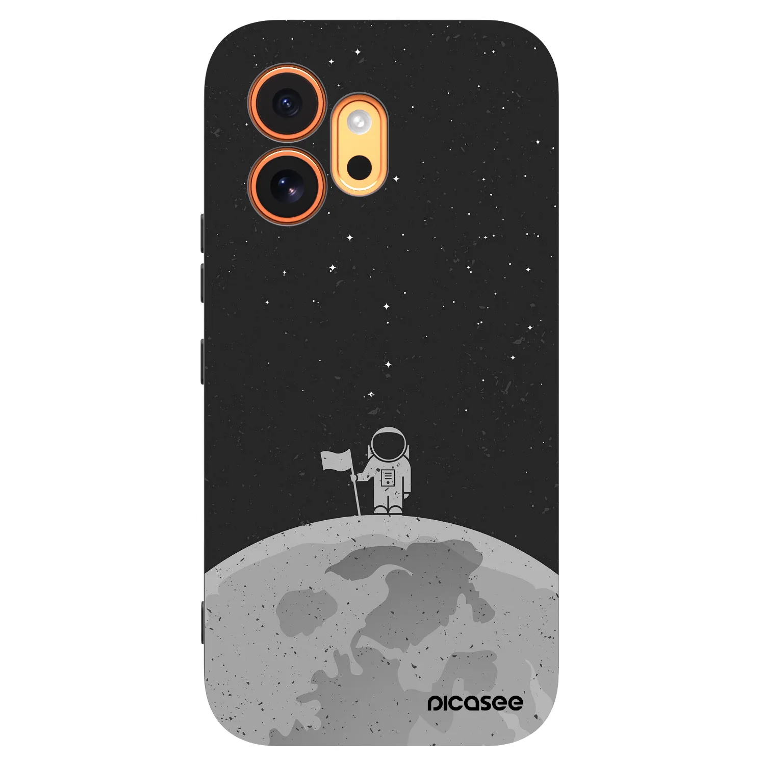 Picasee Μαύρη θήκη σιλικόνης για Honor 600 - Astronaut
