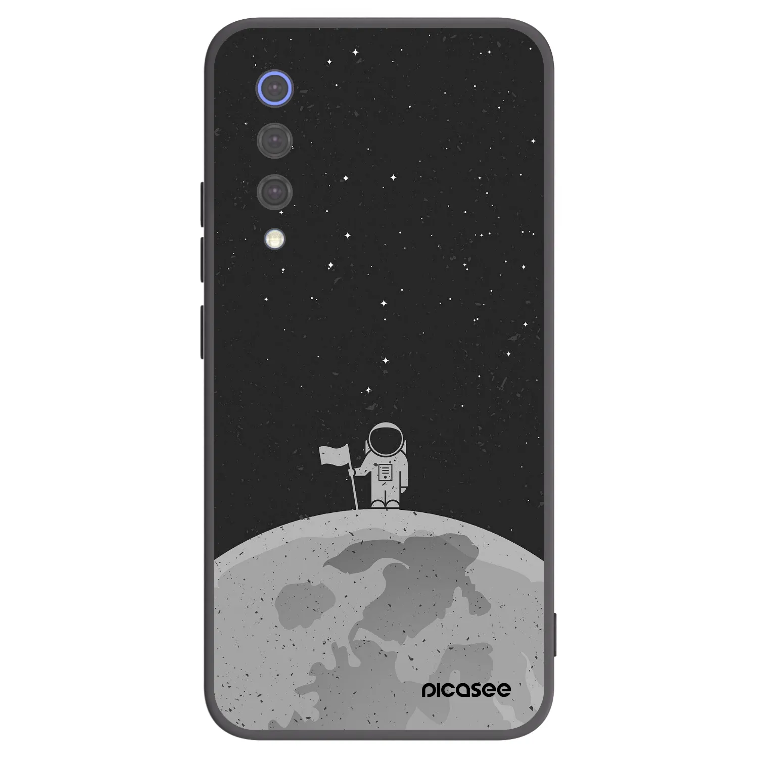 Picasee Μαύρη θήκη σιλικόνης για Xiaomi Mi 9 SE - Astronaut