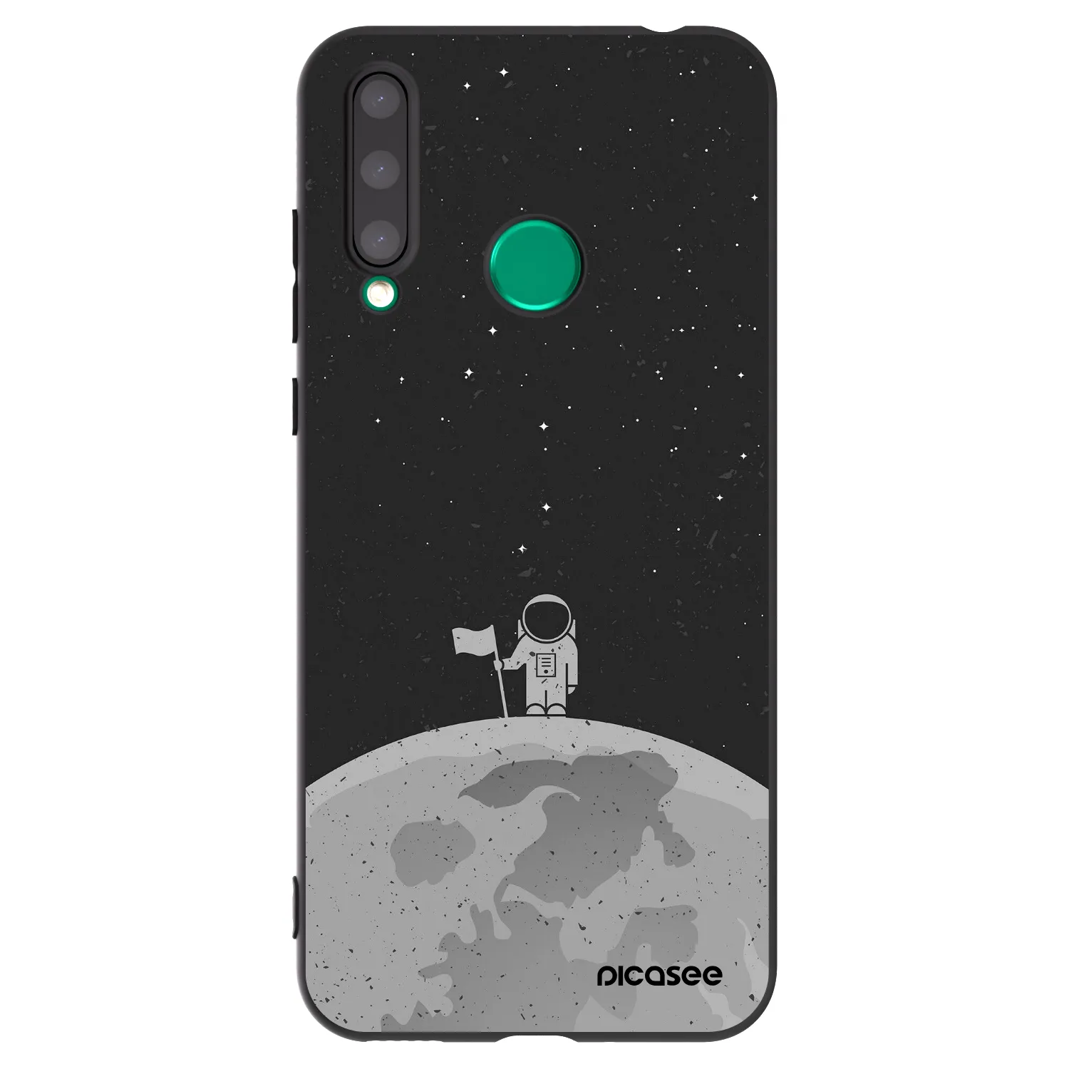 Picasee Μαύρη θήκη σιλικόνης για Honor 20 Lite - Astronaut