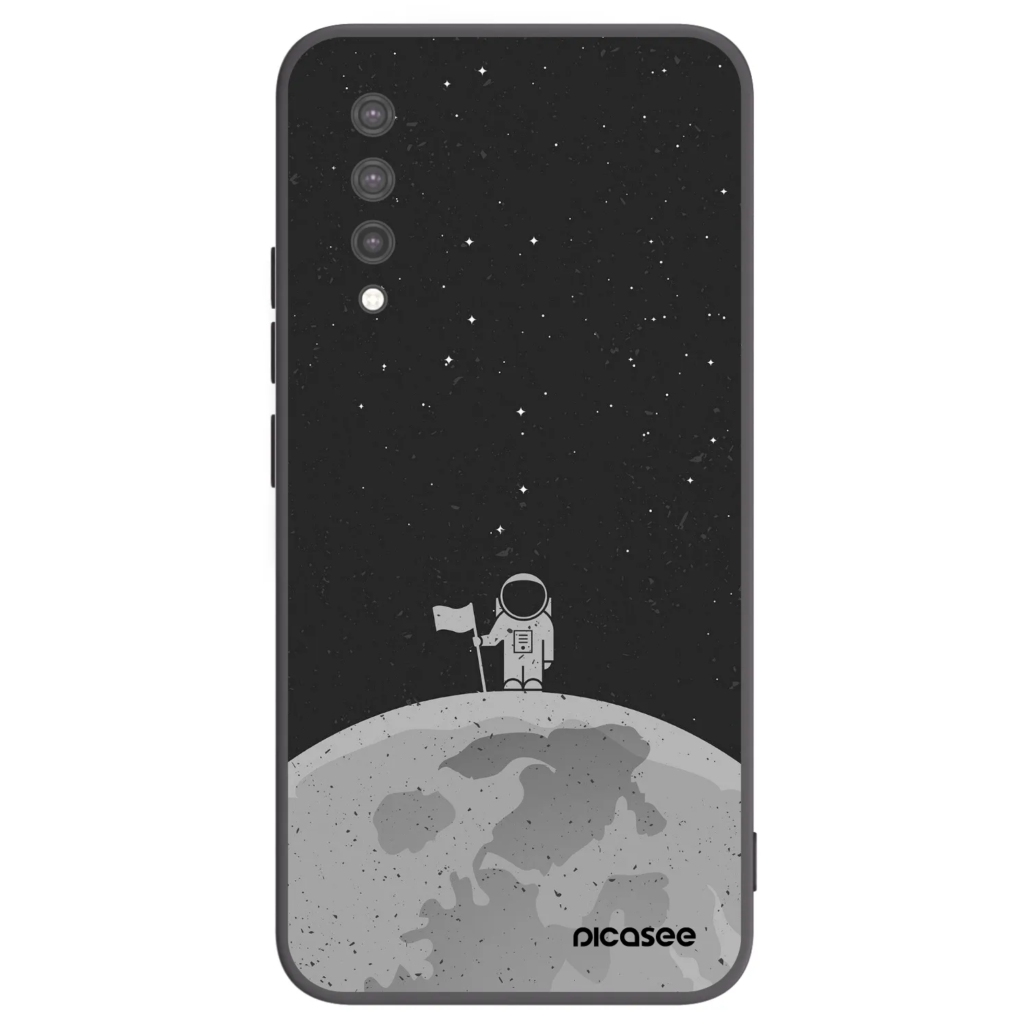 Picasee Μαύρη θήκη σιλικόνης για Xiaomi Mi 9 Lite - Astronaut