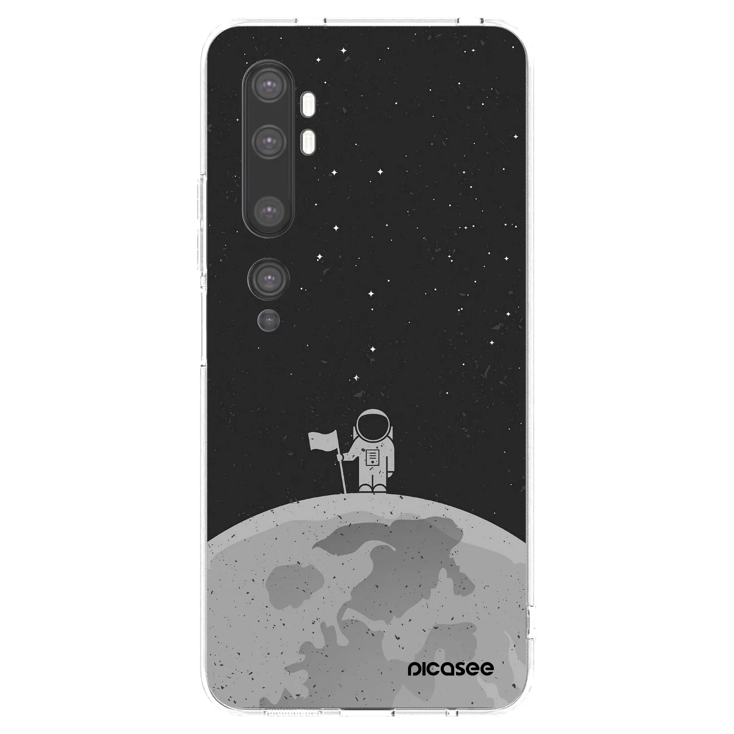 Picasee διαφανής θήκη σιλικόνης Xiaomi Mi Note 10 (Pro) - Astronaut