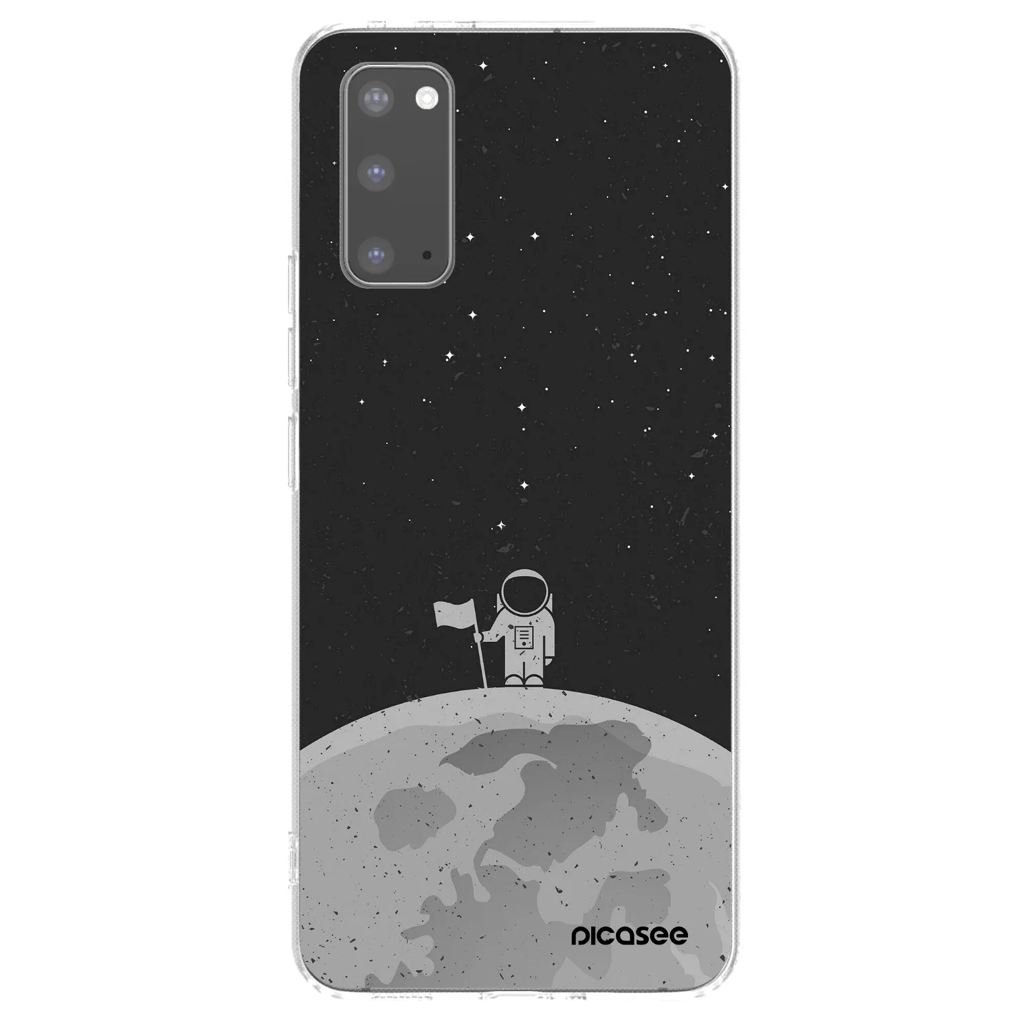 Picasee διαφανής θήκη σιλικόνης Samsung Galaxy S20 G980F - Astronaut