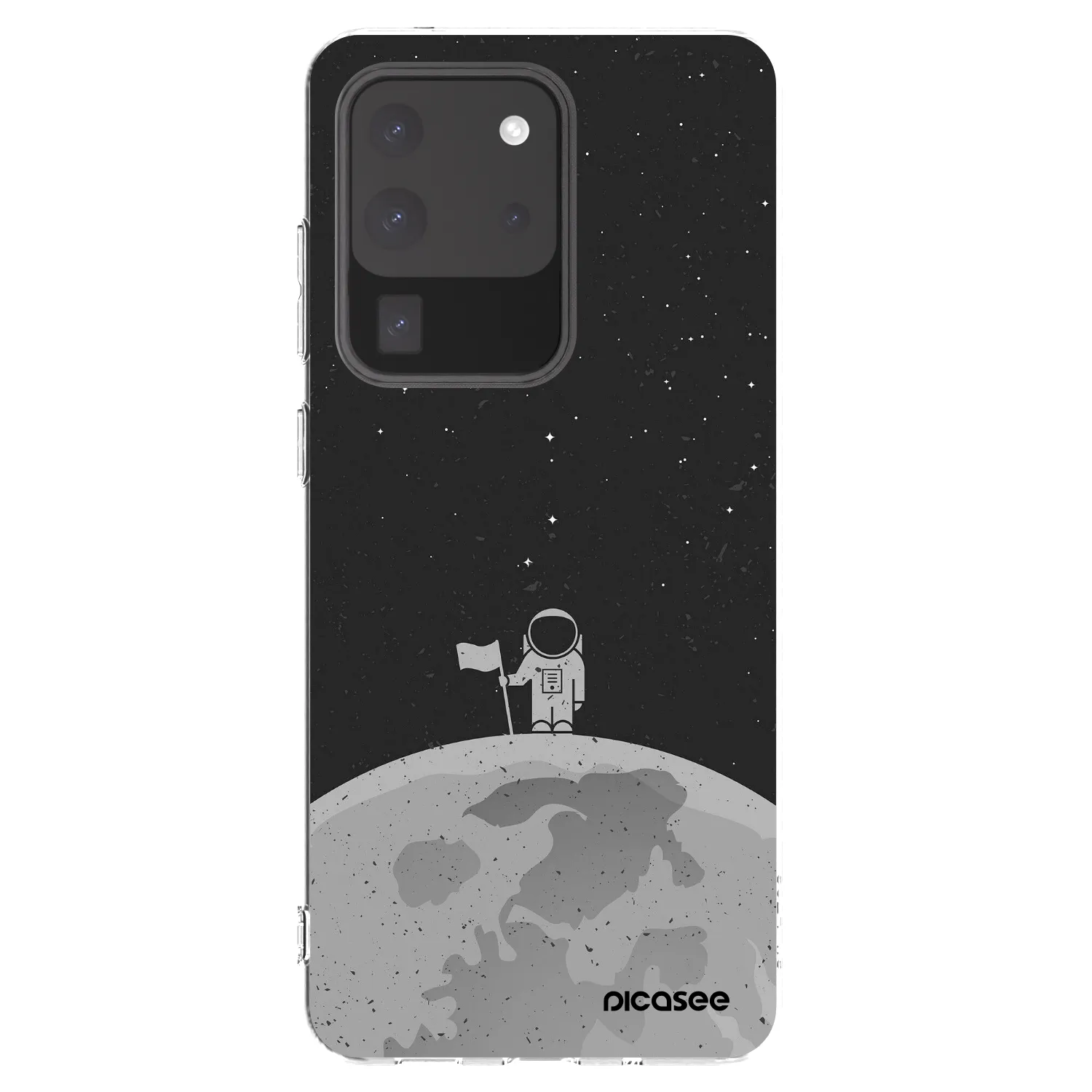 Picasee διαφανής θήκη σιλικόνης Samsung Galaxy S20 Ultra 5G G988F - Astronaut