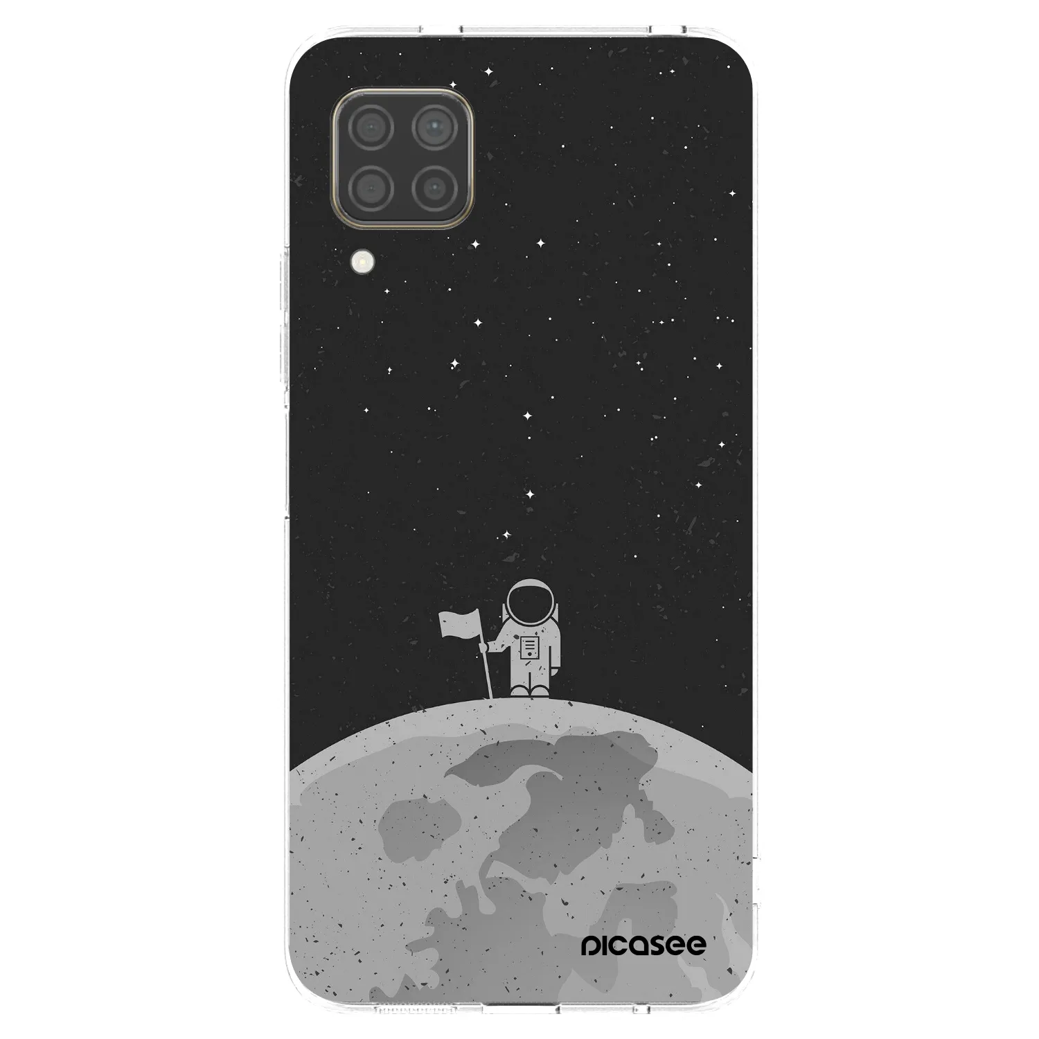Picasee διαφανής θήκη σιλικόνης Huawei P40 Lite - Astronaut