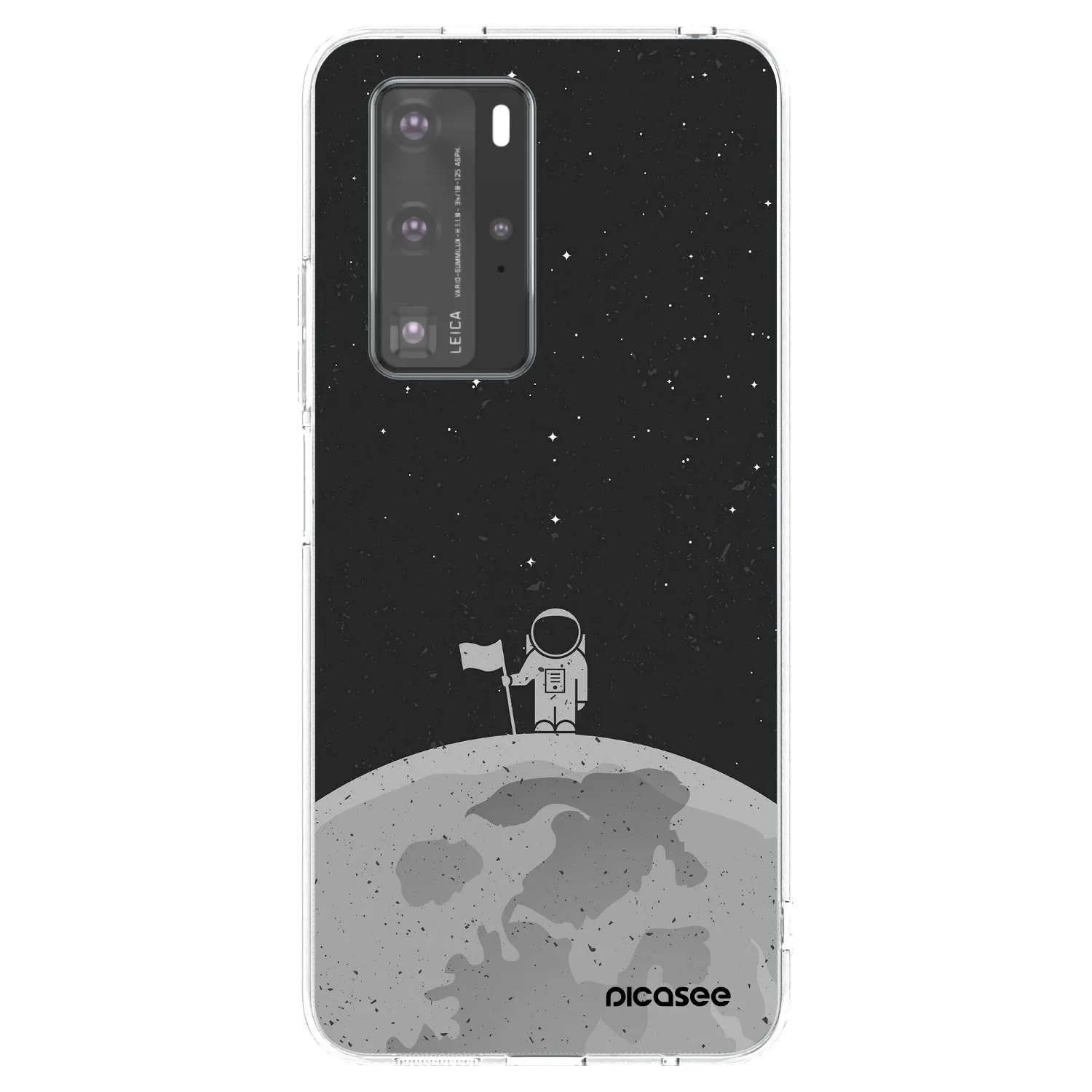 Picasee διαφανής θήκη σιλικόνης Huawei P40 Pro - Astronaut