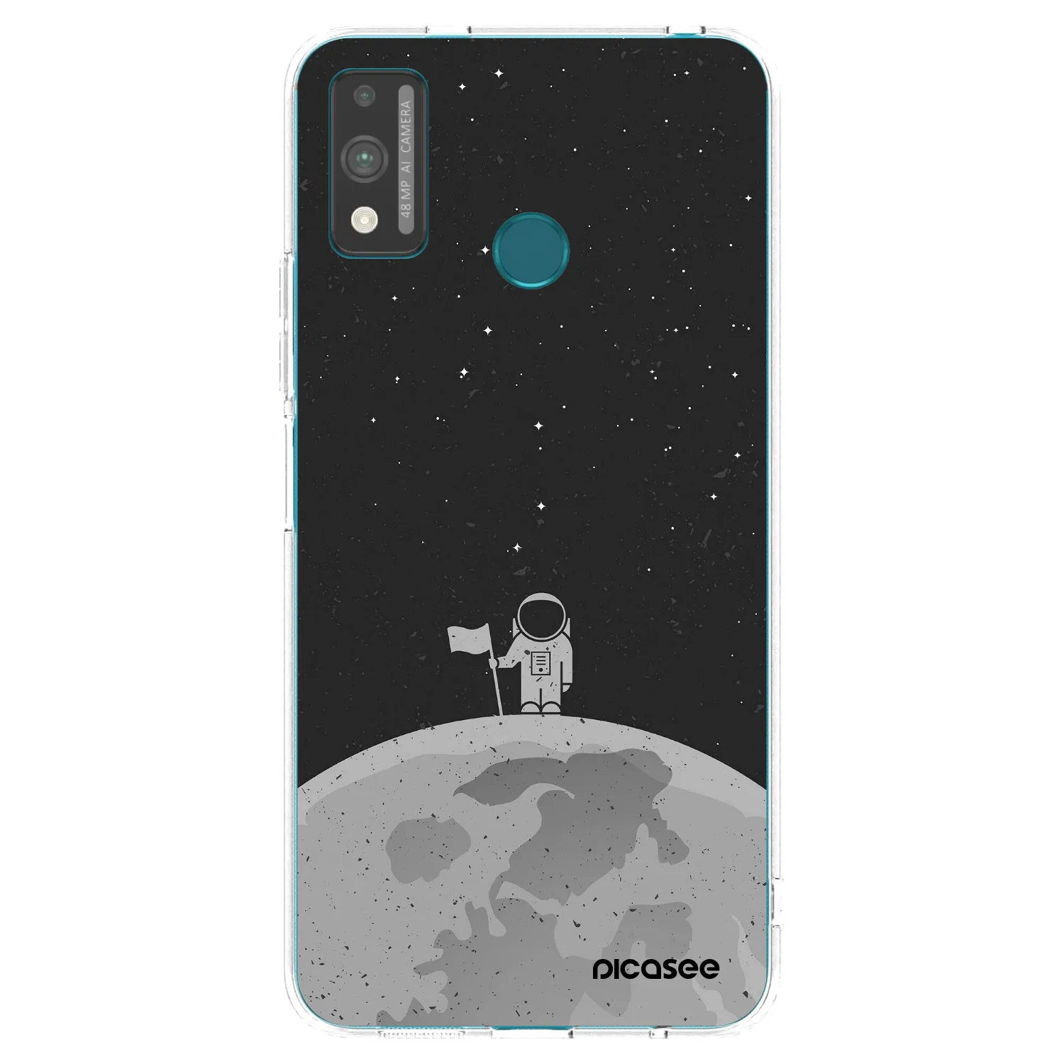 Picasee διαφανής θήκη σιλικόνης Honor 9X Lite - Astronaut
